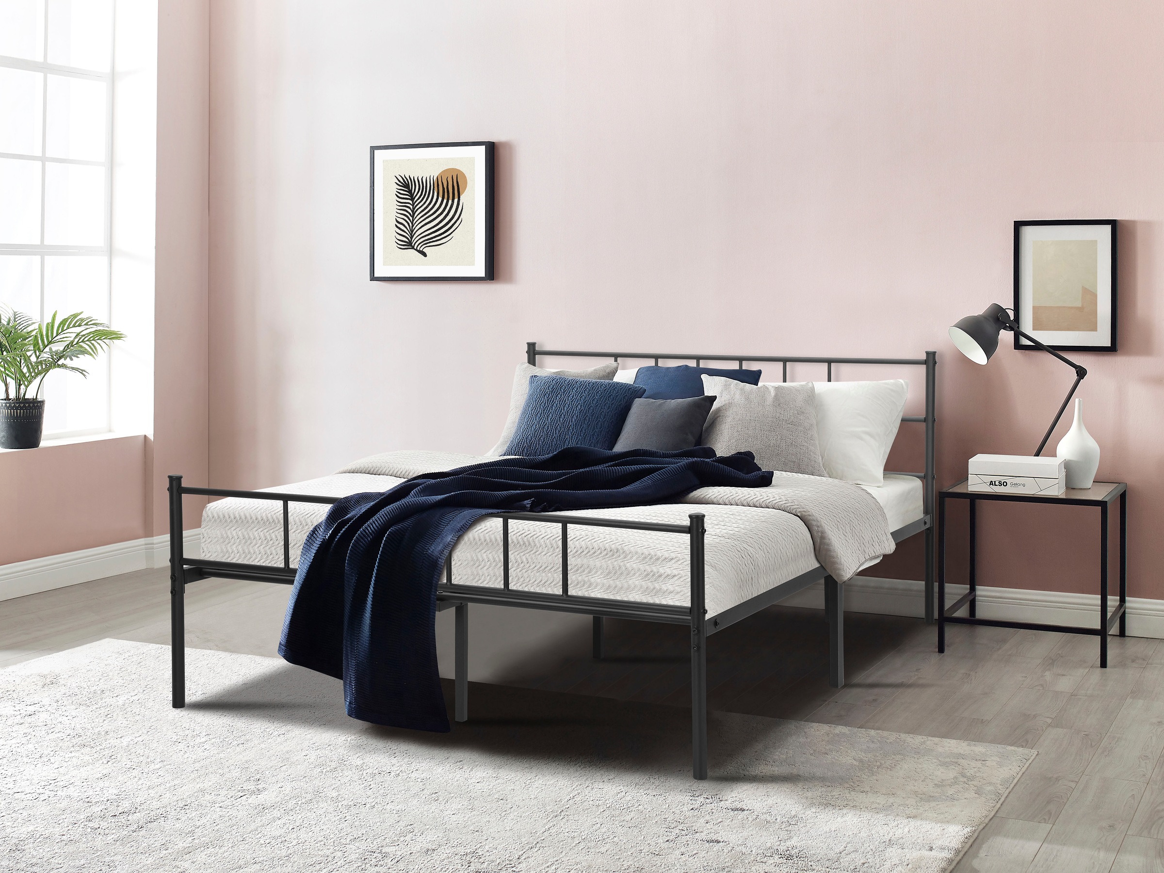 INOSIGN Metallbett »Amrum Bett Bettgestell Bettrahmen Einzelbett Doppelbett günstig online kaufen