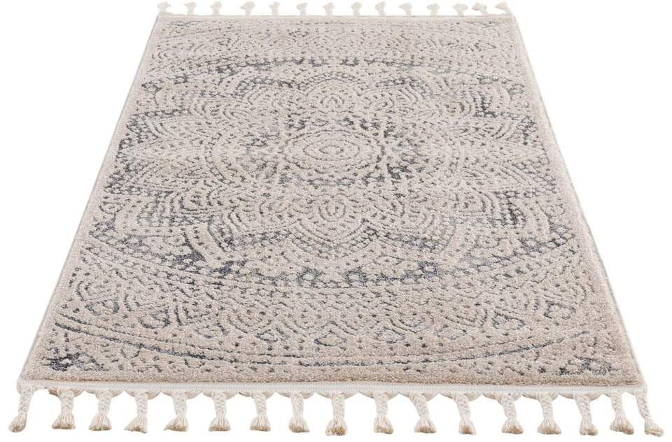Carpet City Teppich »Art 1652«, rechteckig, 7 mm Höhe, Kurzflor, Ornamenten-Muster, Boho & Mandala Stil, auch als Läufer
