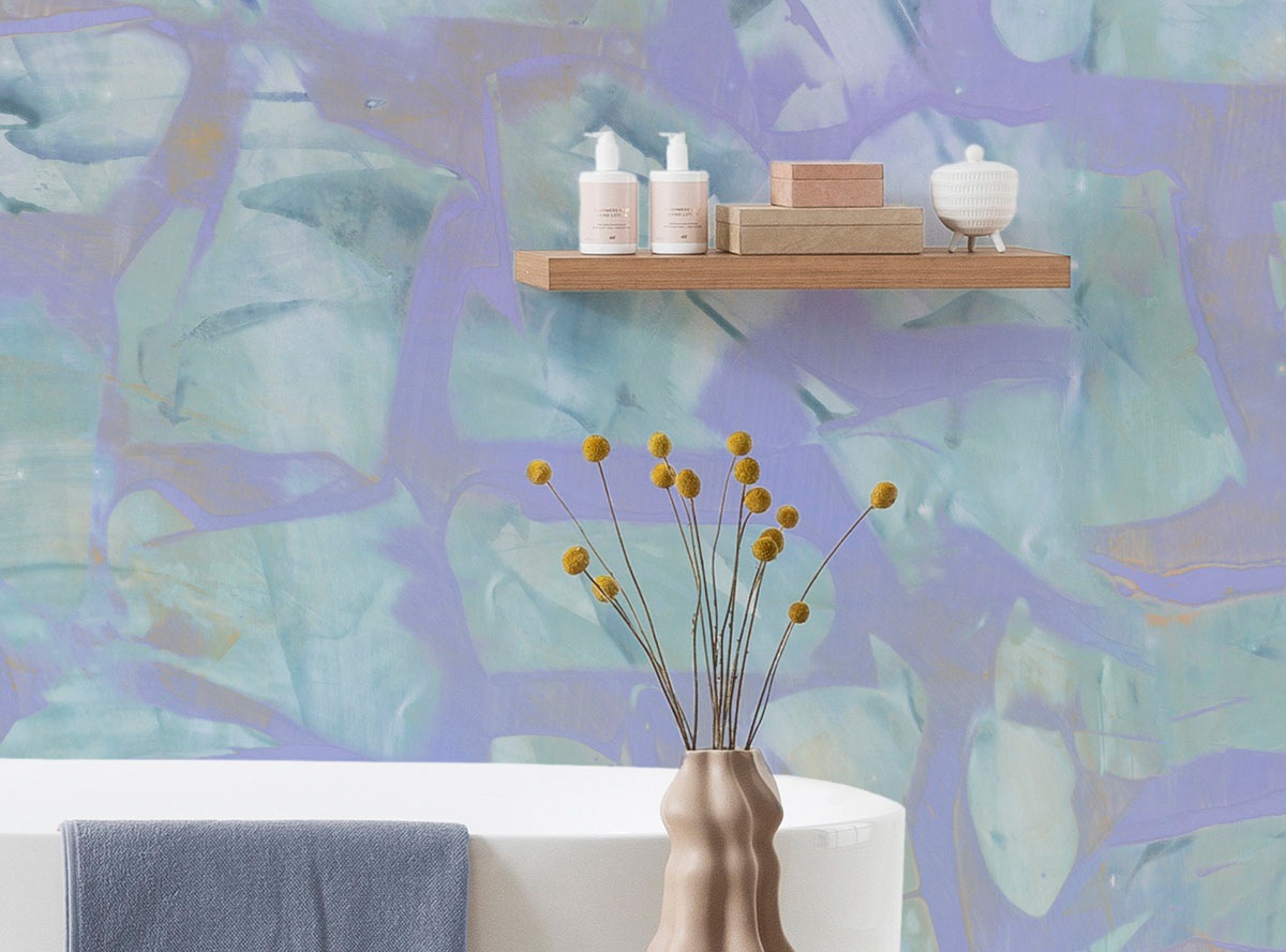 Komar Fototapete »Digitaldruck Vlies - Opal Waters - Größe 400 x 250 cm«, bedruckt, Wohnzimmer, Schlafzimmer