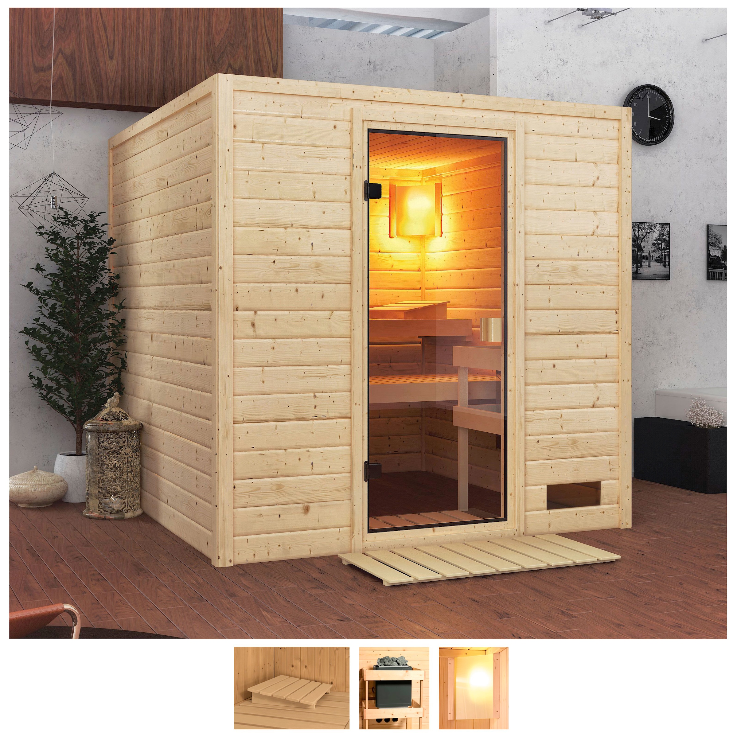 welltime Sauna »Jacky«, ohne Ofen