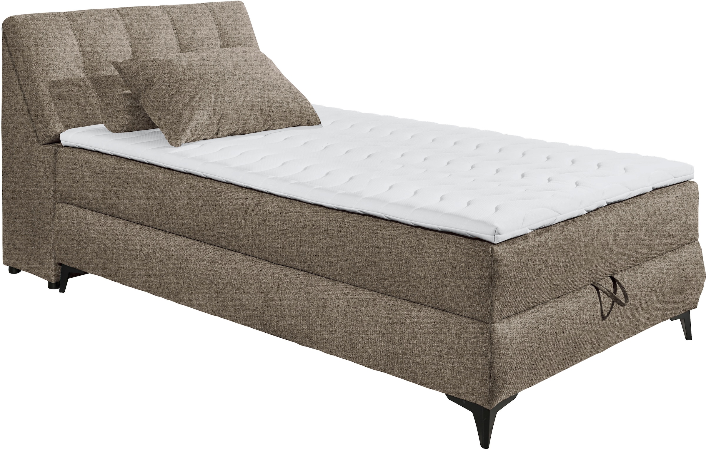 ED EXCITING DESIGN Boxbett »Atlantis«, mit Bettkasten und Stauraum im Kopfteil