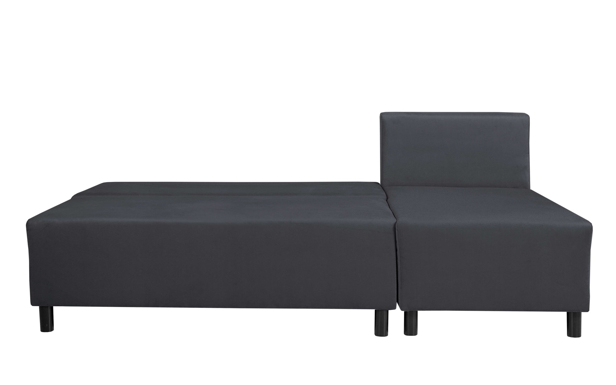 INOSIGN Ecksofa »IWALANI, Schlafsofa mit Bettkasten, Recamiere beidseitig montierbar«, L-Form, B/T/H 199/135/83 cm, Struktur weich & Velvet