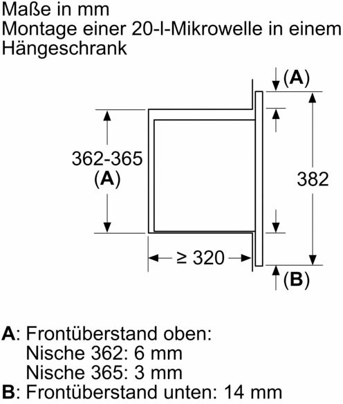 BOSCH Einbau-Mikrowelle »BFL523MW3«, Mikrowelle, 800 W