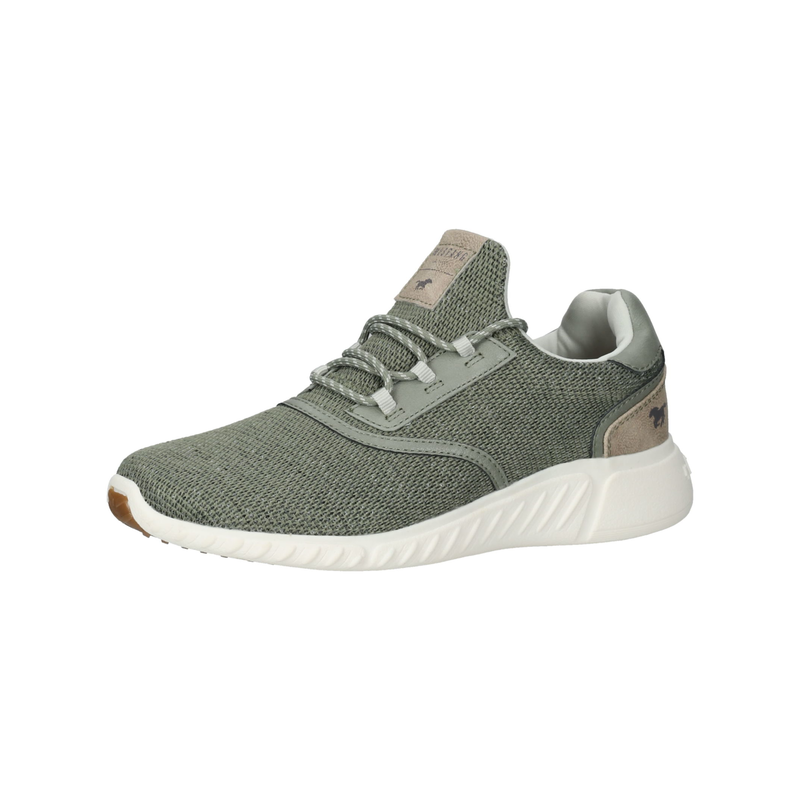 MUSTANG SHOES Sneaker »Sneaker Lederimitat/Textil« Grün 40 40 Verschluss: Schnürung
