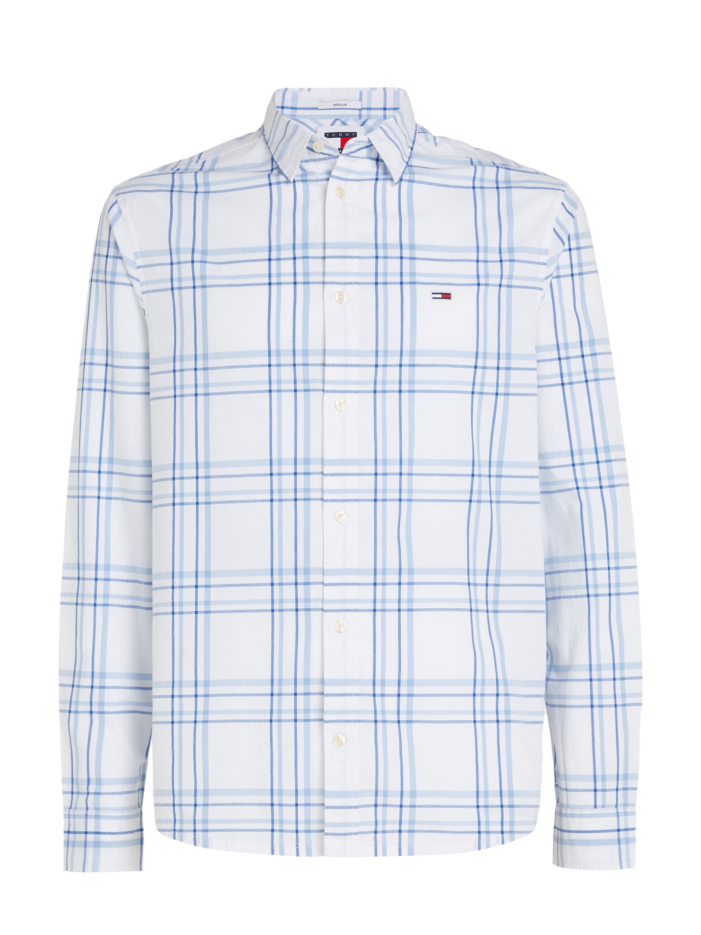 Tommy Jeans Langarmhemd »TJM REG POPLIN CHECK SHIRT«