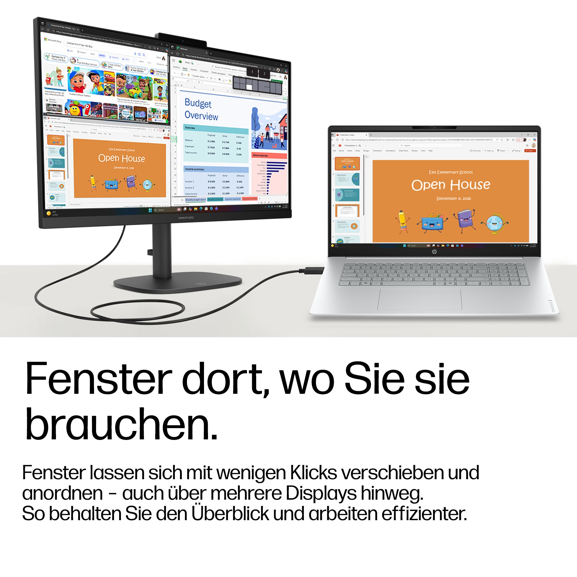 HP Notebook »OmniBook 3 17-dp0031ngx« 43,9 cm / 17,3 ″ 512 GB SSD