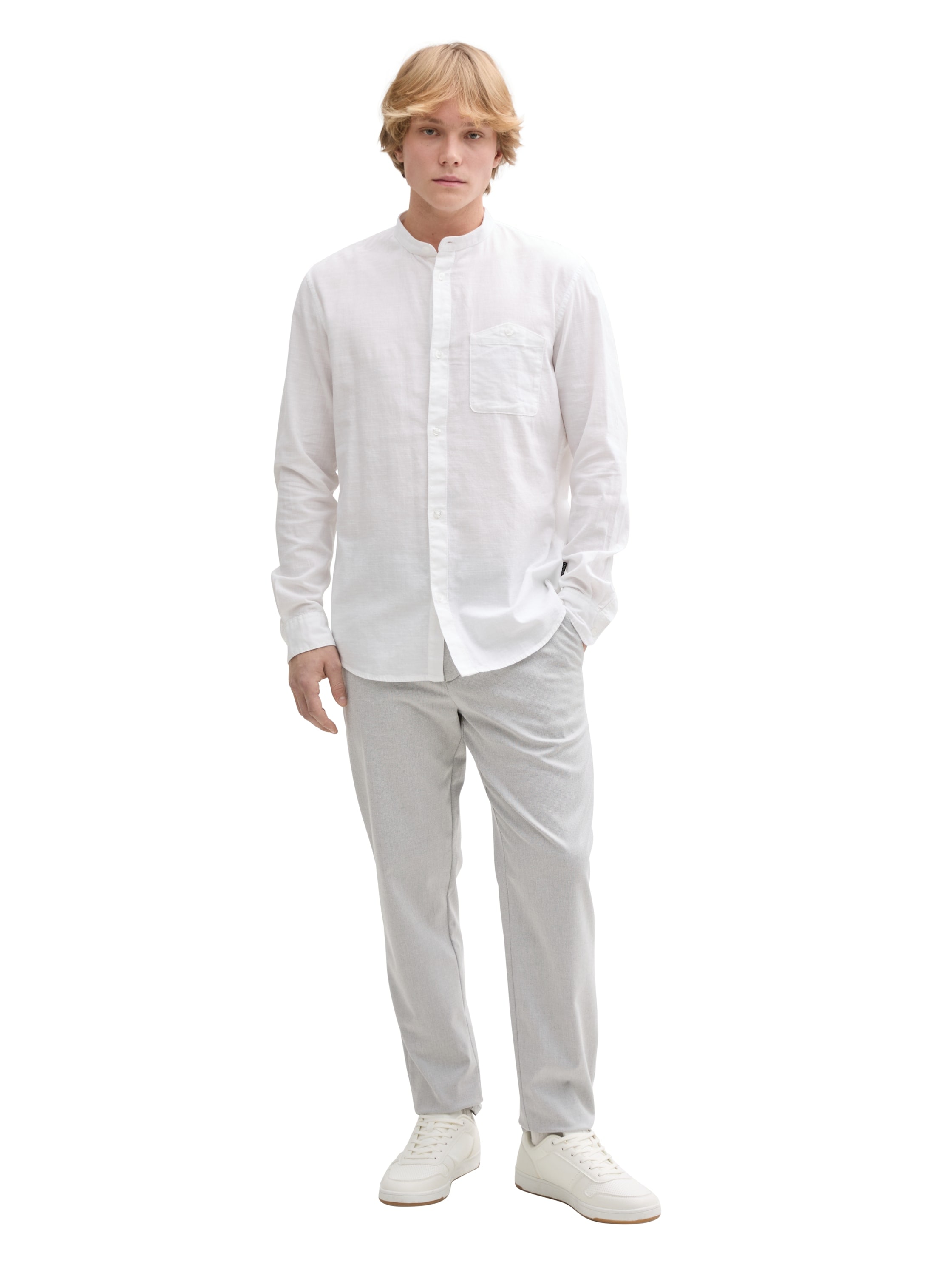 TOM TAILOR Denim Chinohose, mit Gürtel