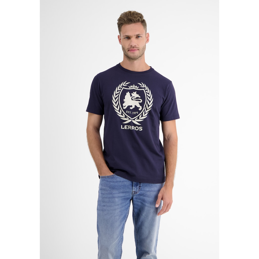 LERROS T-Shirt »LERROS T-Shirt, Logoprint«