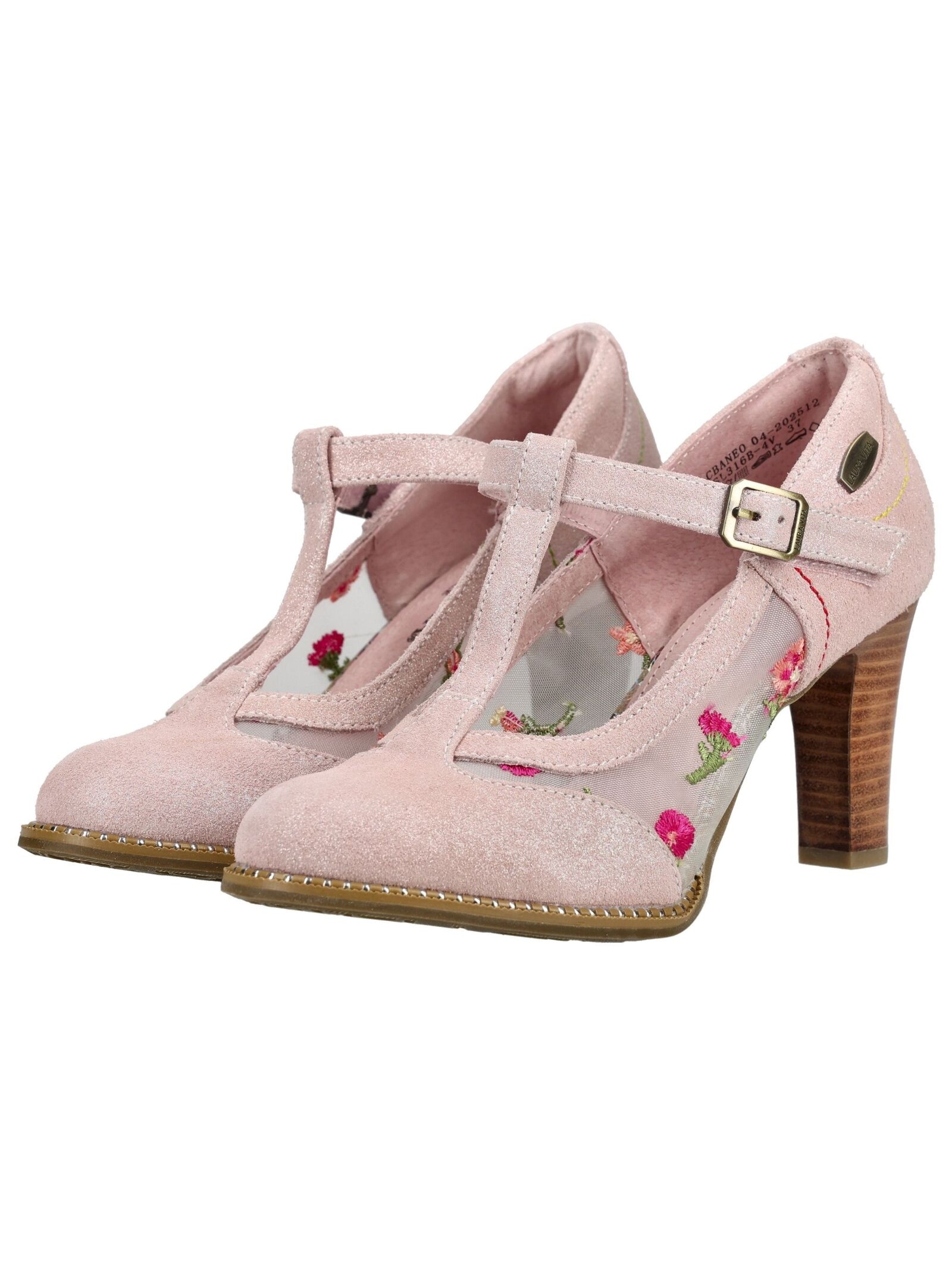 LAURA VITA High-Heel-Pumps »LAURA VITA Pumps Leder/Textil«