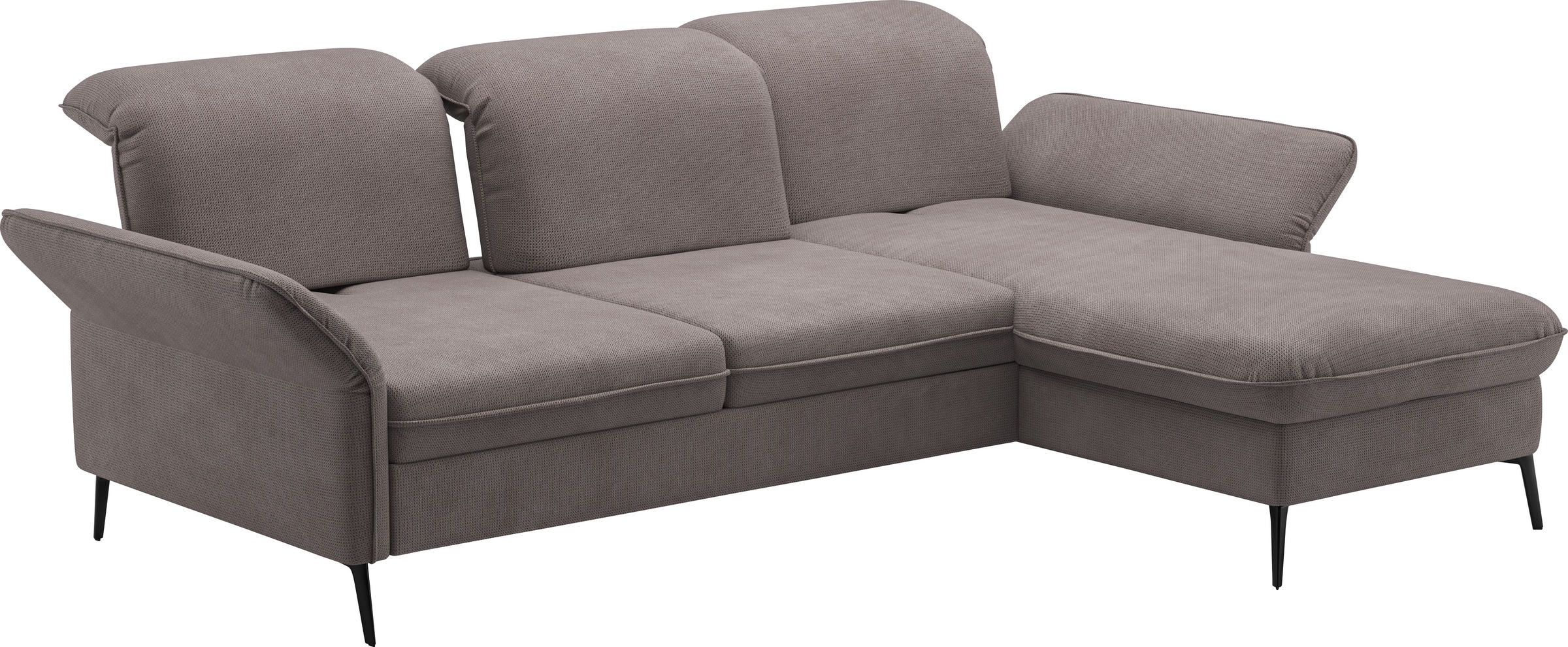 sit&more Ecksofa »Emely, inkl. Sitztiefenverstellung«, wahlweise mit Bettfunktion,Bettkasten,Kopf- & Armteilverstellung