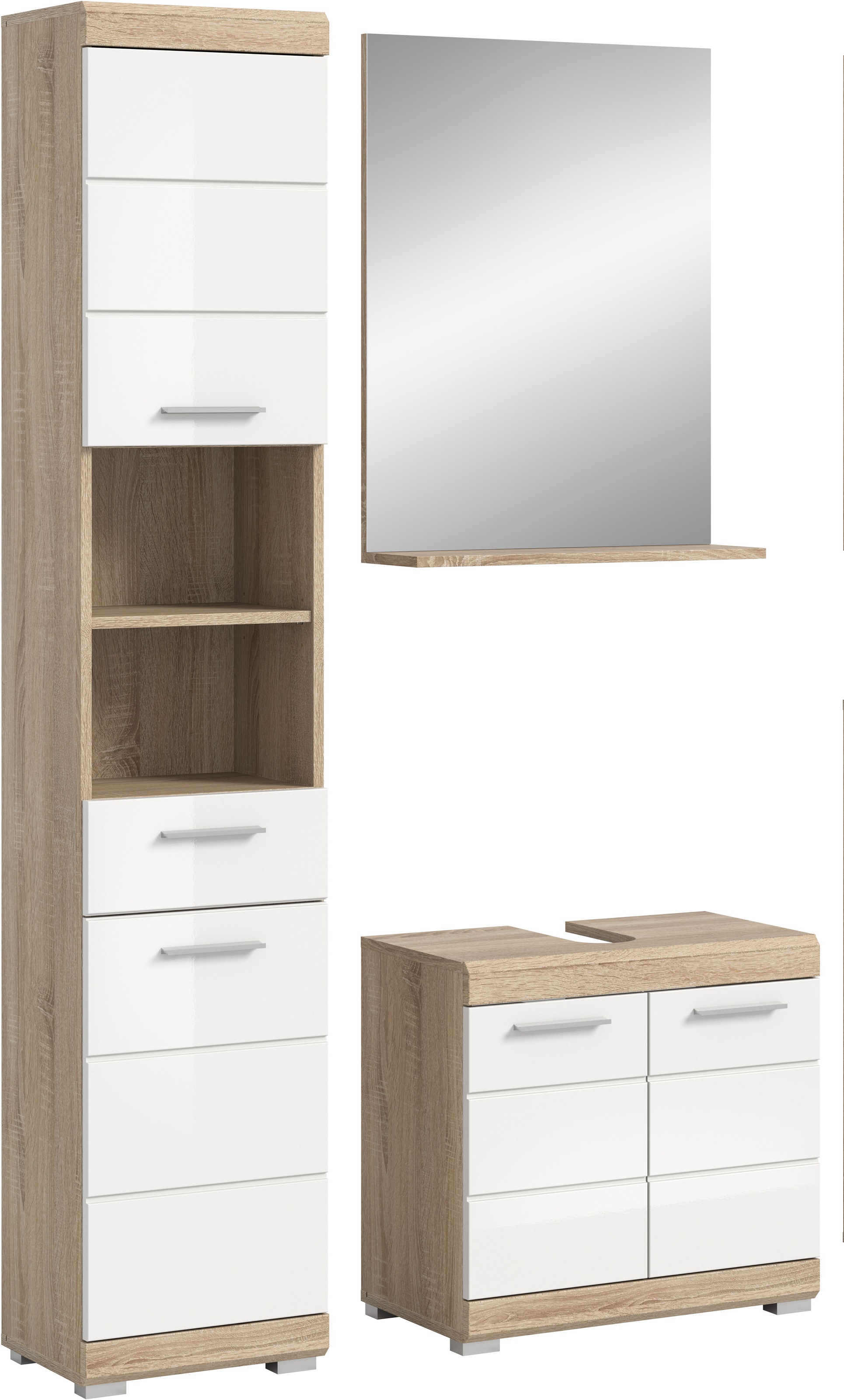 INOSIGN Badmöbel-Set »Siena, 3 teilig, bestehend aus:« Set, TOPSELLER!, 3 S günstig online kaufen