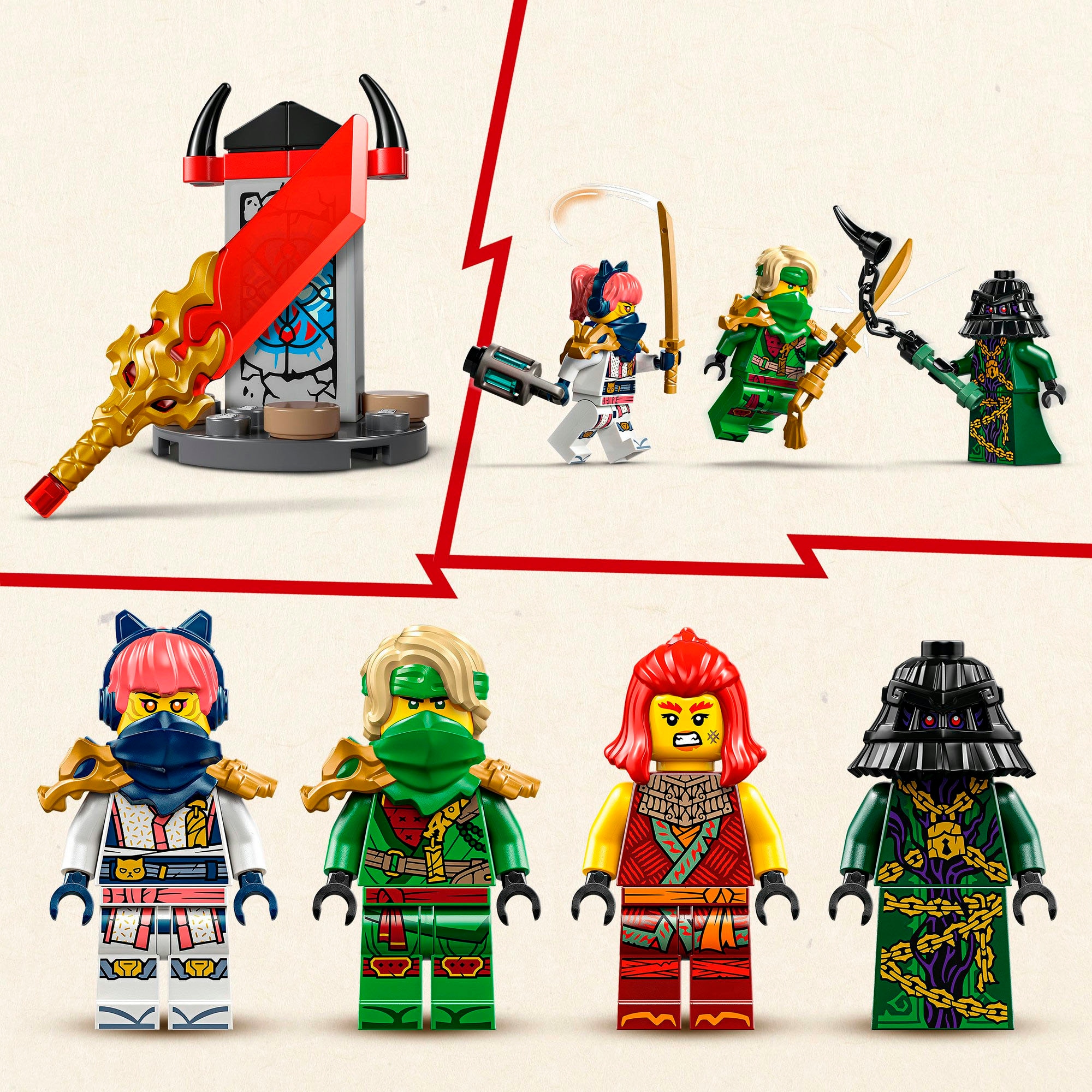 LEGO® Konstruktionsspielsteine »Rontu der Meisterdrache (71842), LEGO Ninjago«, (381 St.), Made in Europe