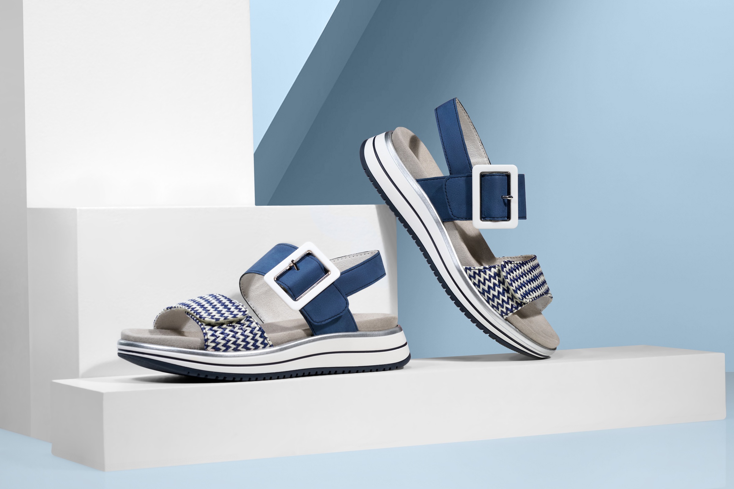 Remonte Keilsandalette »ELLE-Collection«  , Sommerschuh, Sandale, Komfortschuh mit praktischen Klettverschlüssen