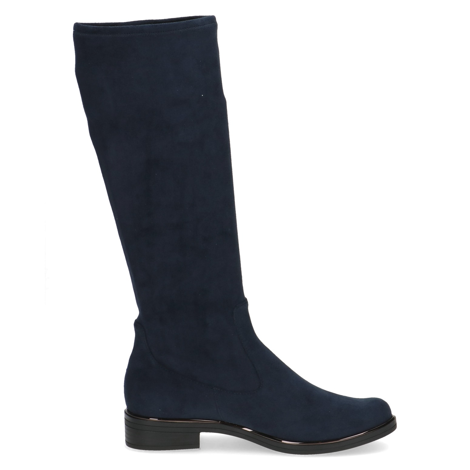Caprice Schlupfstiefel, Blockabsatz, Langschaftstiefel in klassischer Linie, XS Schaft