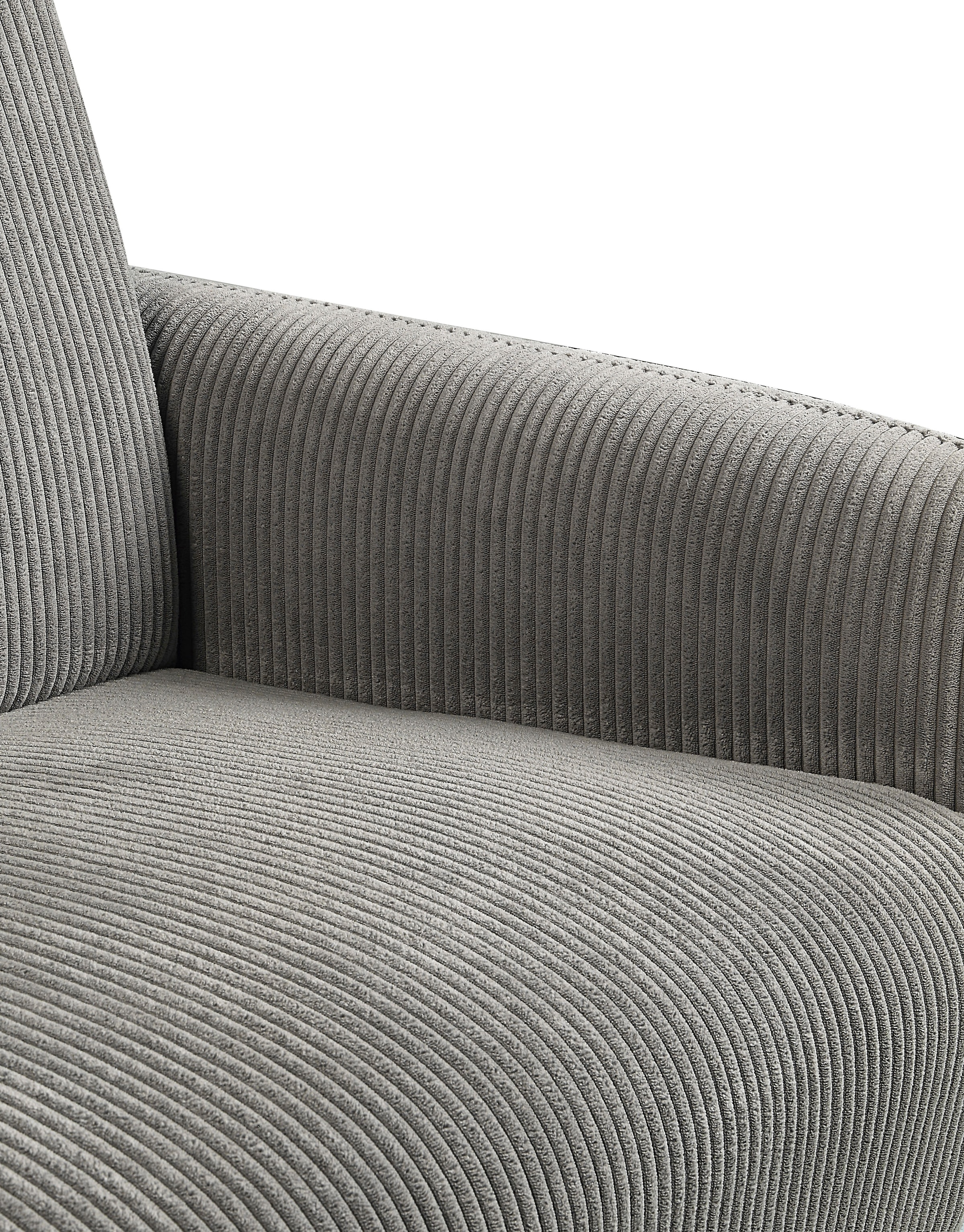 ATLANTIC home collection Sessel »Moby«, mit Federkern, kleiner Tasche und in modernem Cordbezug