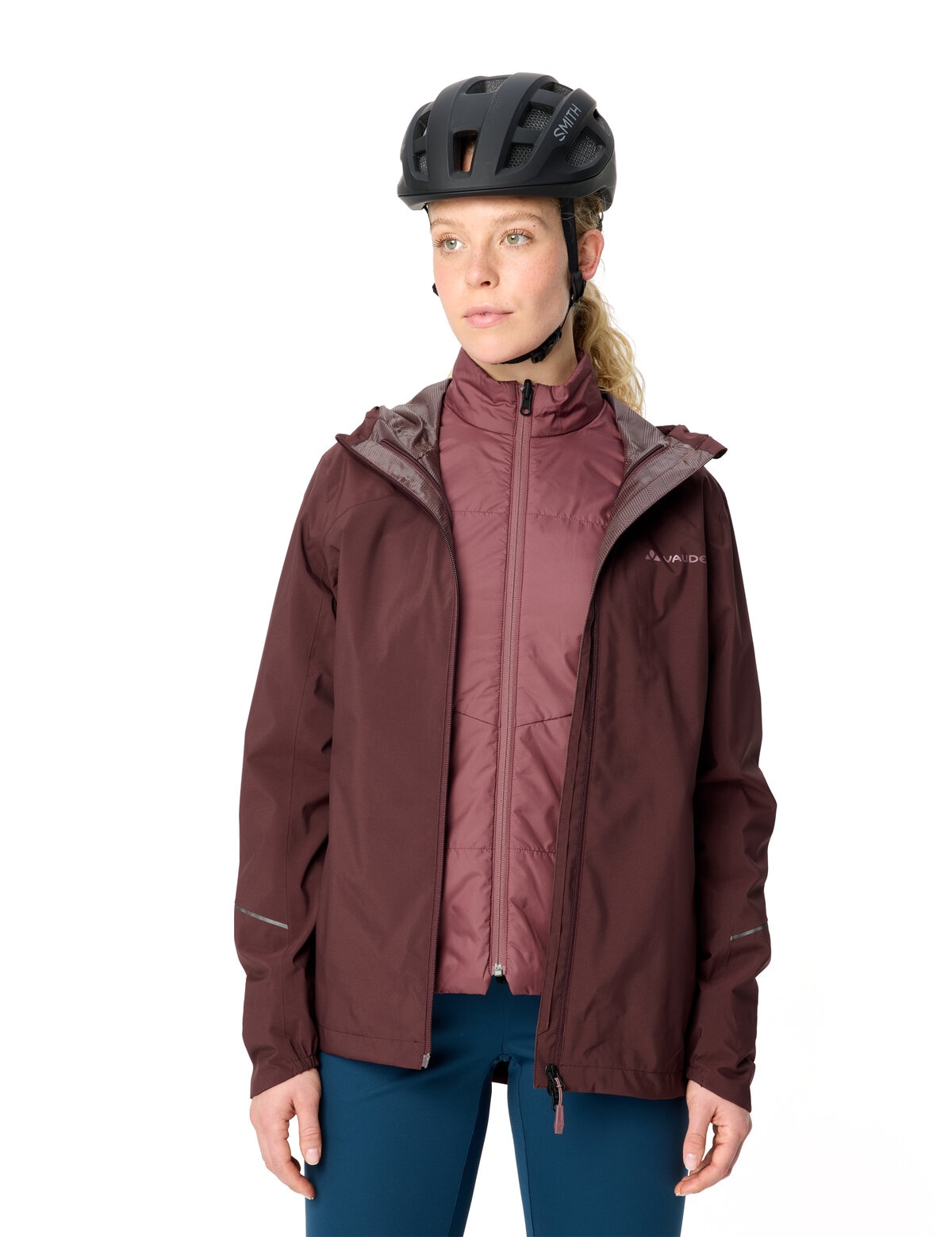 VAUDE 3-in-1-Funktionsjacke »WOMEN'S YARAS 3IN1 JACKET II« 2 Stk. tlg. für Radsport, wasserabweisende Reißverschlüsse, mit Lyocell-Fasern