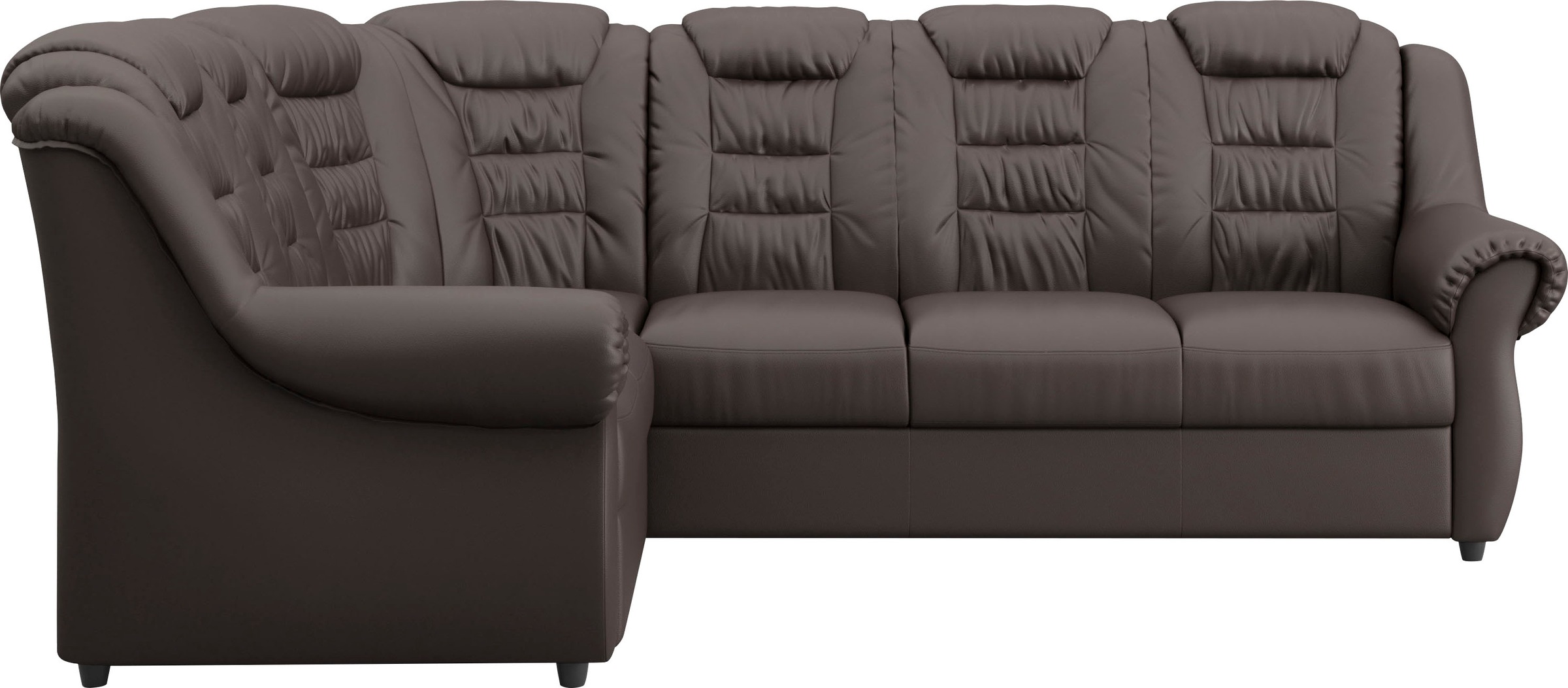 Home affaire Ecksofa »Boston L-Form«, mit hoher Rückenlehne, wahlweise mit Bettfunktion & Stauraum