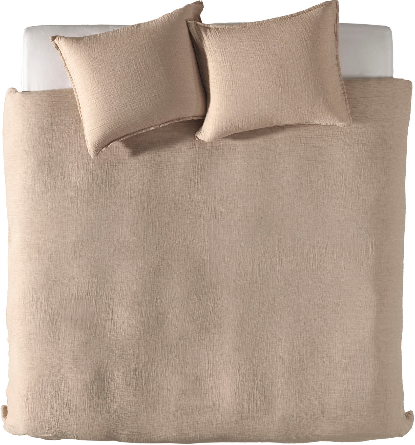 YELLOW Bettwäsche »Garza« 2 Stk. tlg. Uni Design, 100% Baumwolle ab 135x200 günstig online kaufen