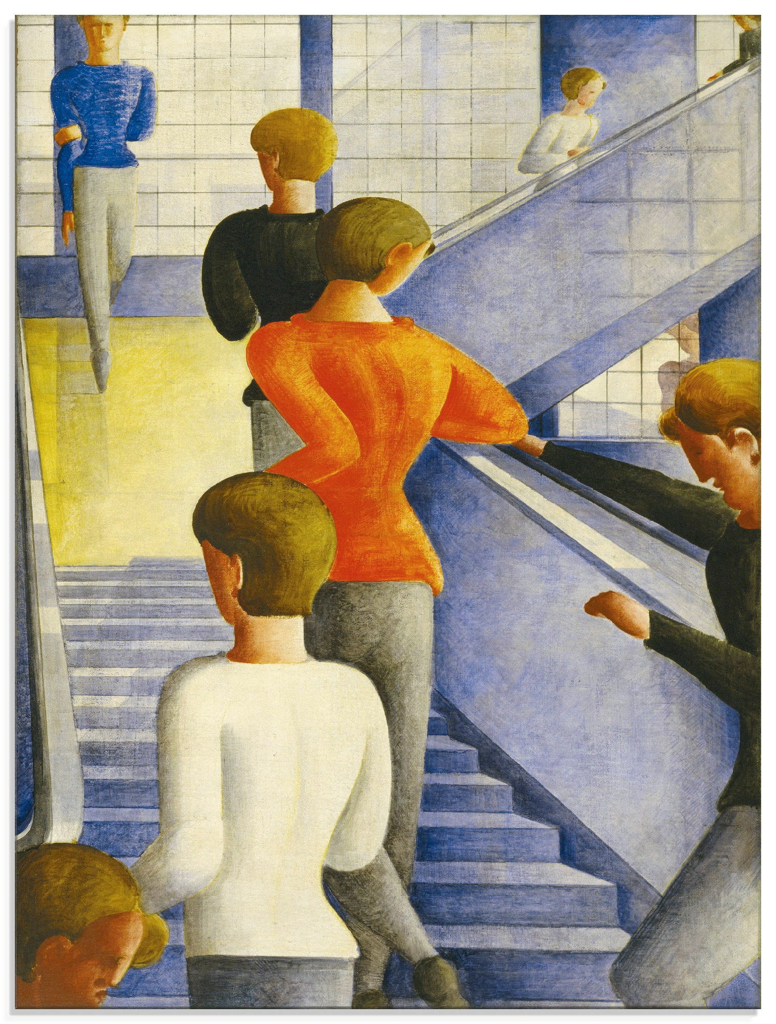 Artland Glasbild »Bauhaustreppe. 1932« Gruppen & Familien 1 Stk. tlg. in ve günstig online kaufen