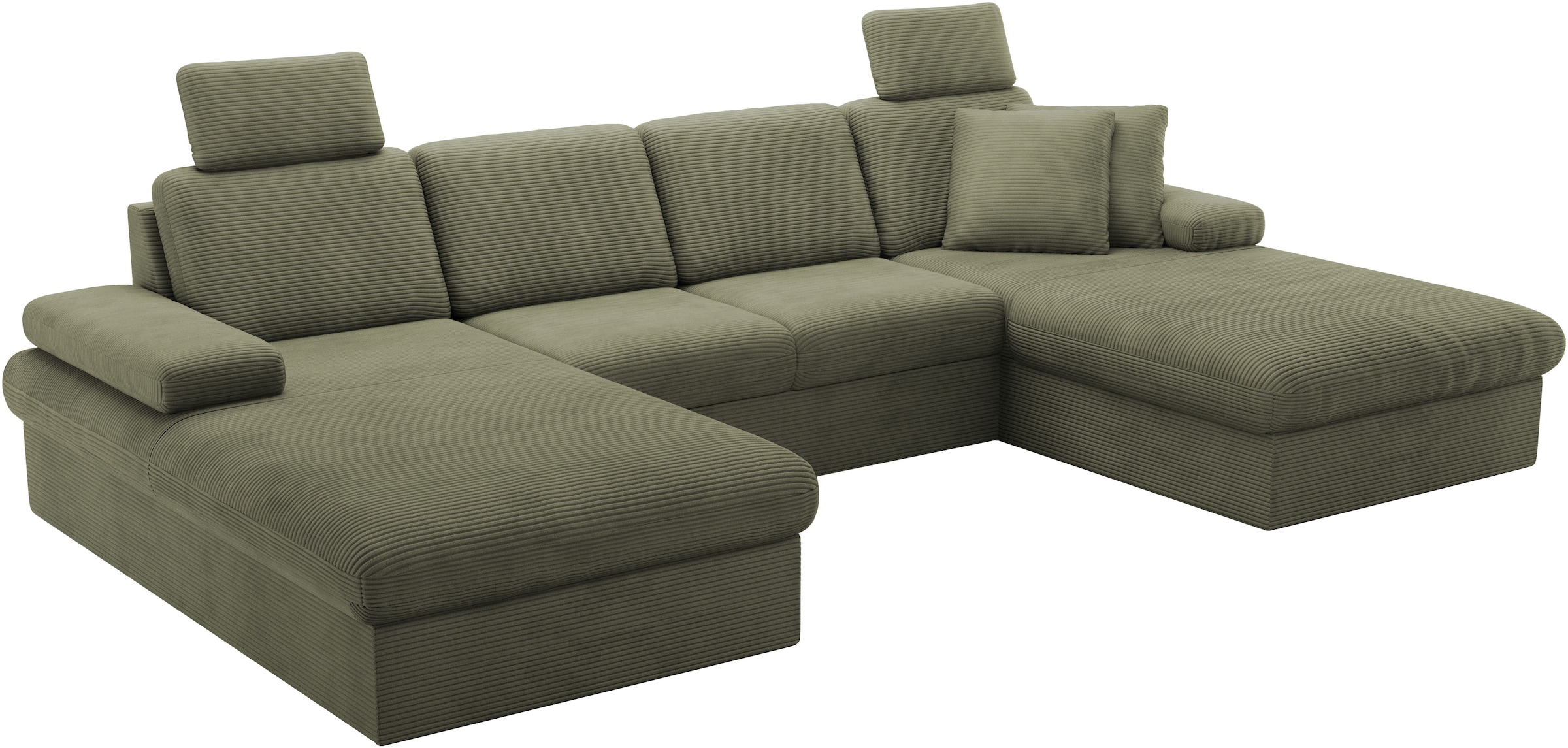 sit&more Wohnlandschaft »Moreno U-Form, B: 309 cm«, mit Armteilverstellung, optional Bettfunktion