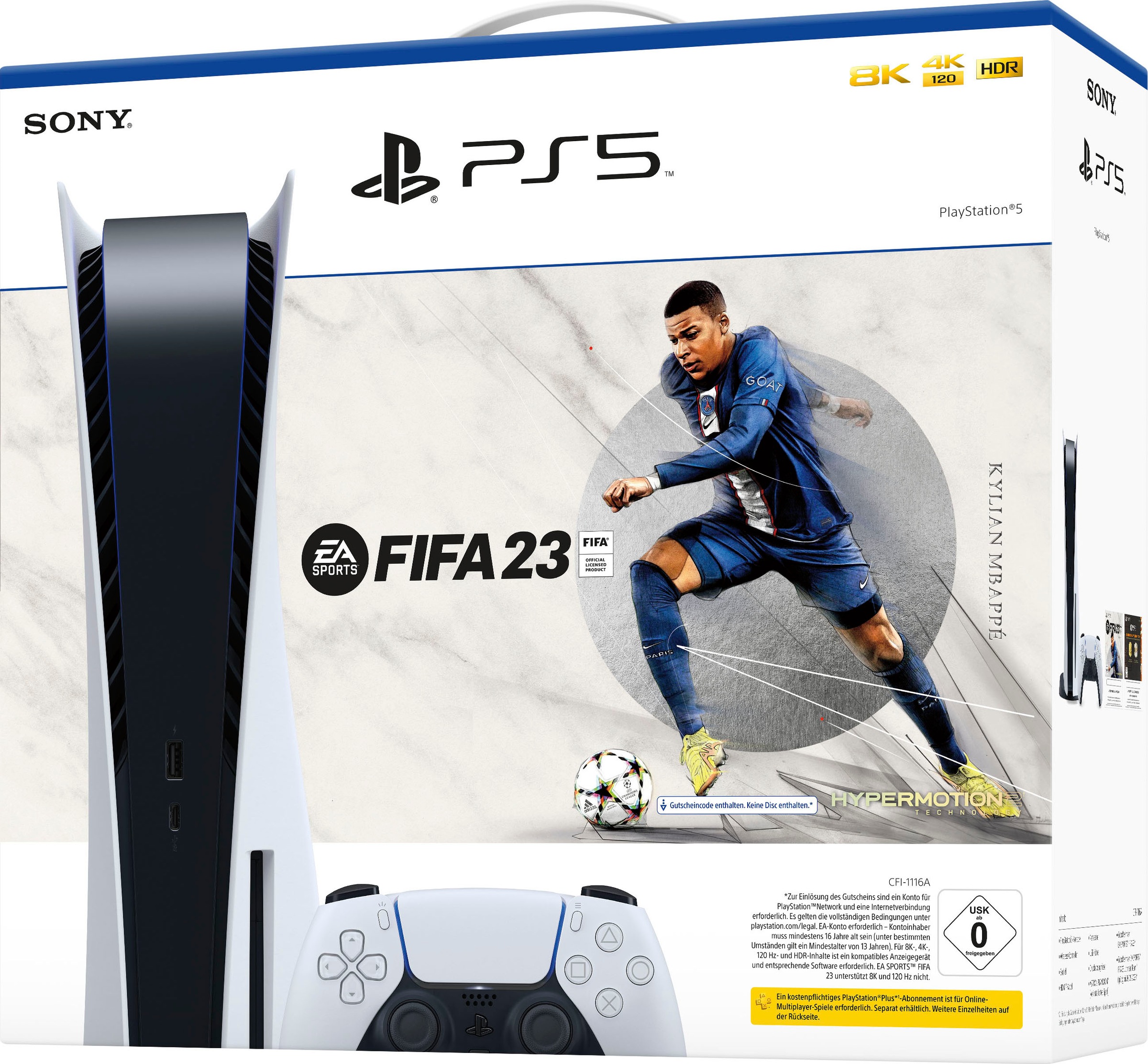 3. Bild von PlayStation 5 Spielekonsole, inkl. FIFA23 (Download Code)