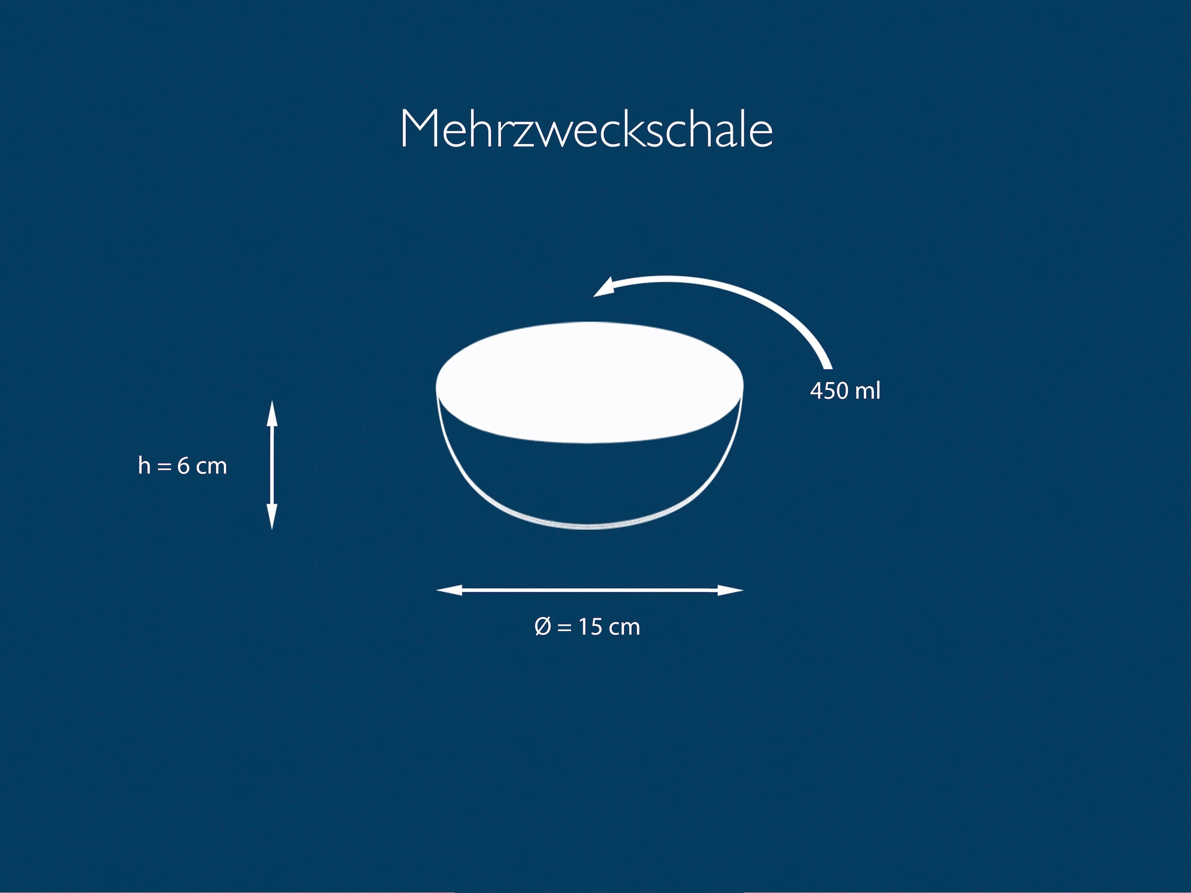 andas Müslischale »modernes Schüssel-Set Nydala, Geschirr-Set, Bowl«, 6 tlg., aus Steinzeug, hohe Haltbarkeit, spülmaschinengeeignet & mikrowellengeeignet