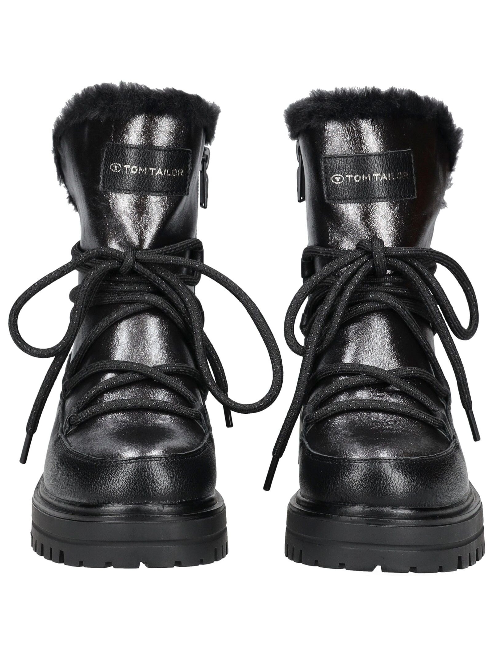 TOM TAILOR Schnürstiefelette »Tom Tailor Stiefelette Lederimitat/Textil«