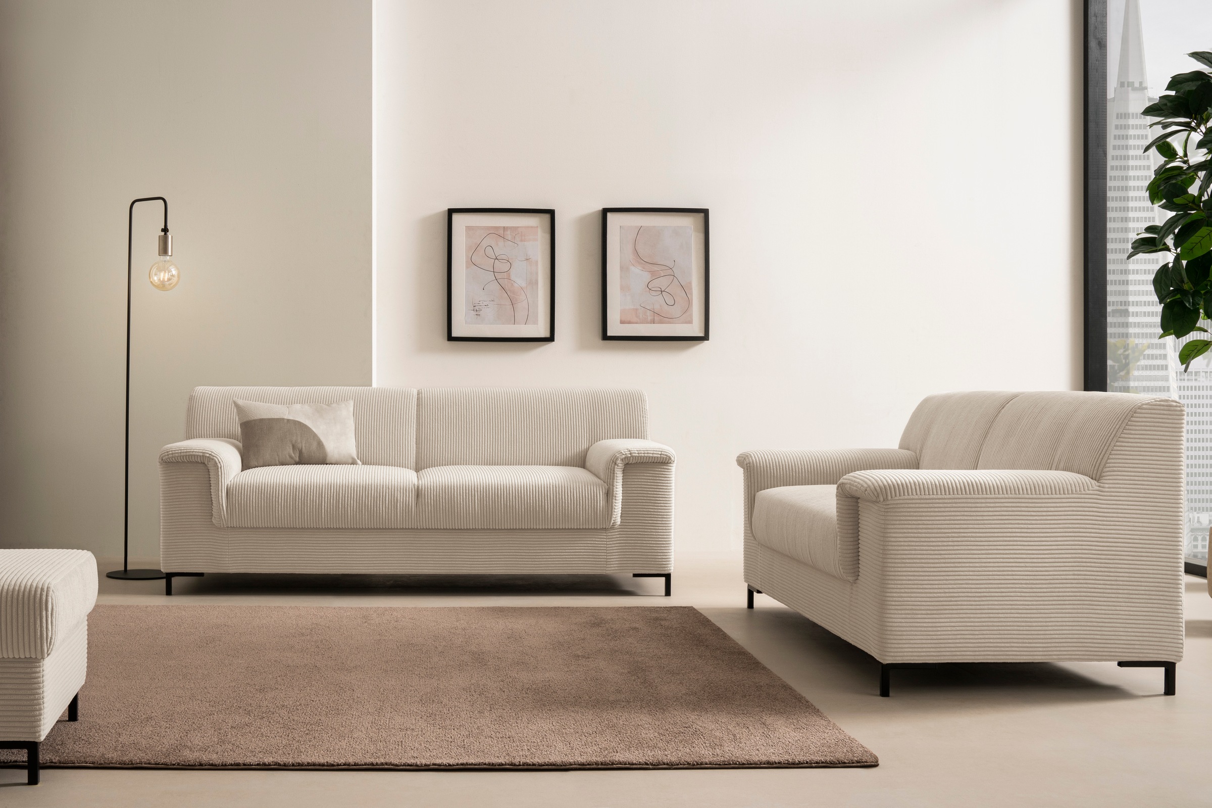 Home affaire Polstergarnitur »Jamie 2, auch in Cord, Set: bestehend aus 1,5 günstig online kaufen