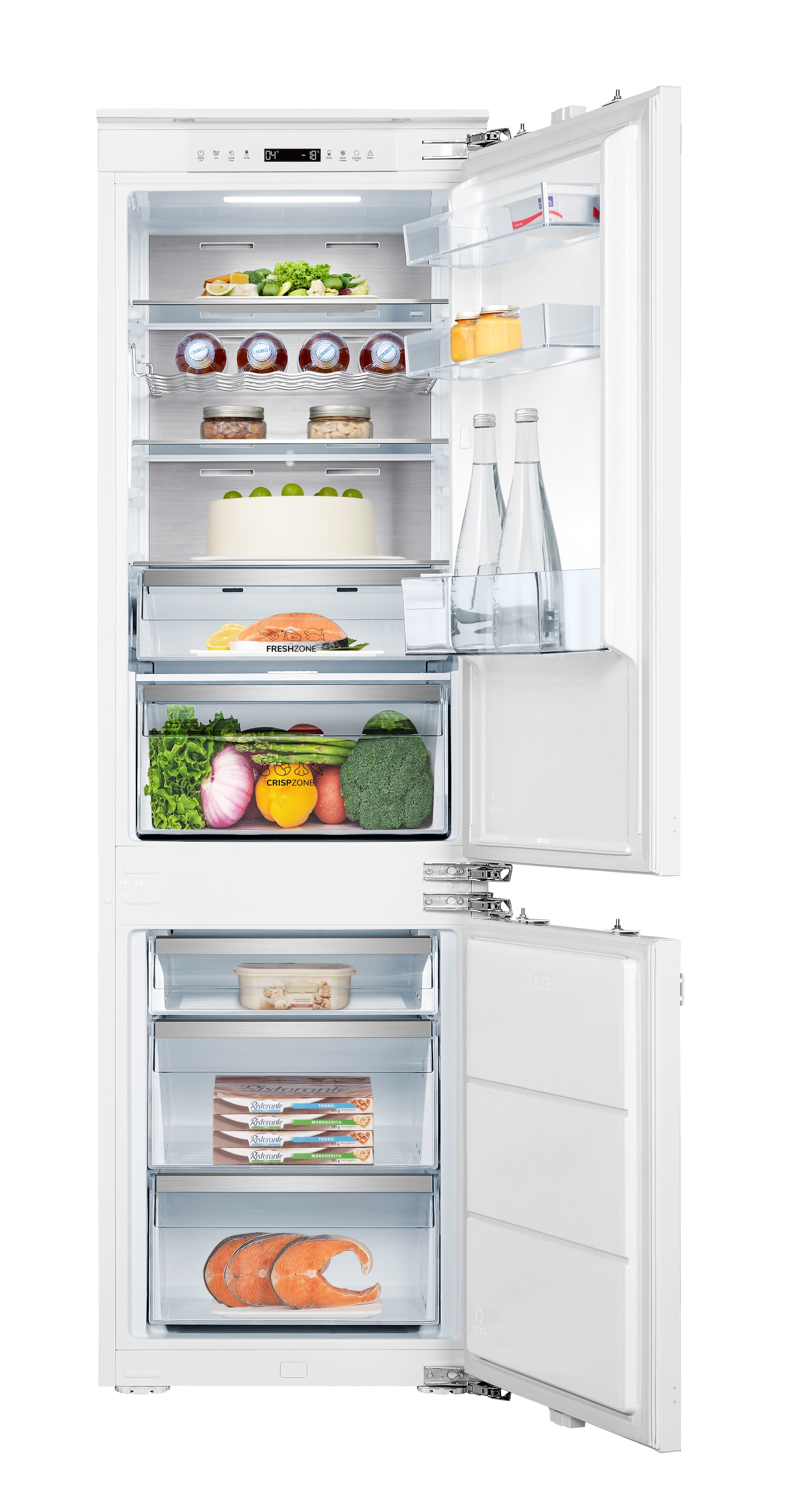 Hanseatic Einbaukühlgefrierkombination »HEKGS17754CNF« 177,2 cm hoch 54 cm breit