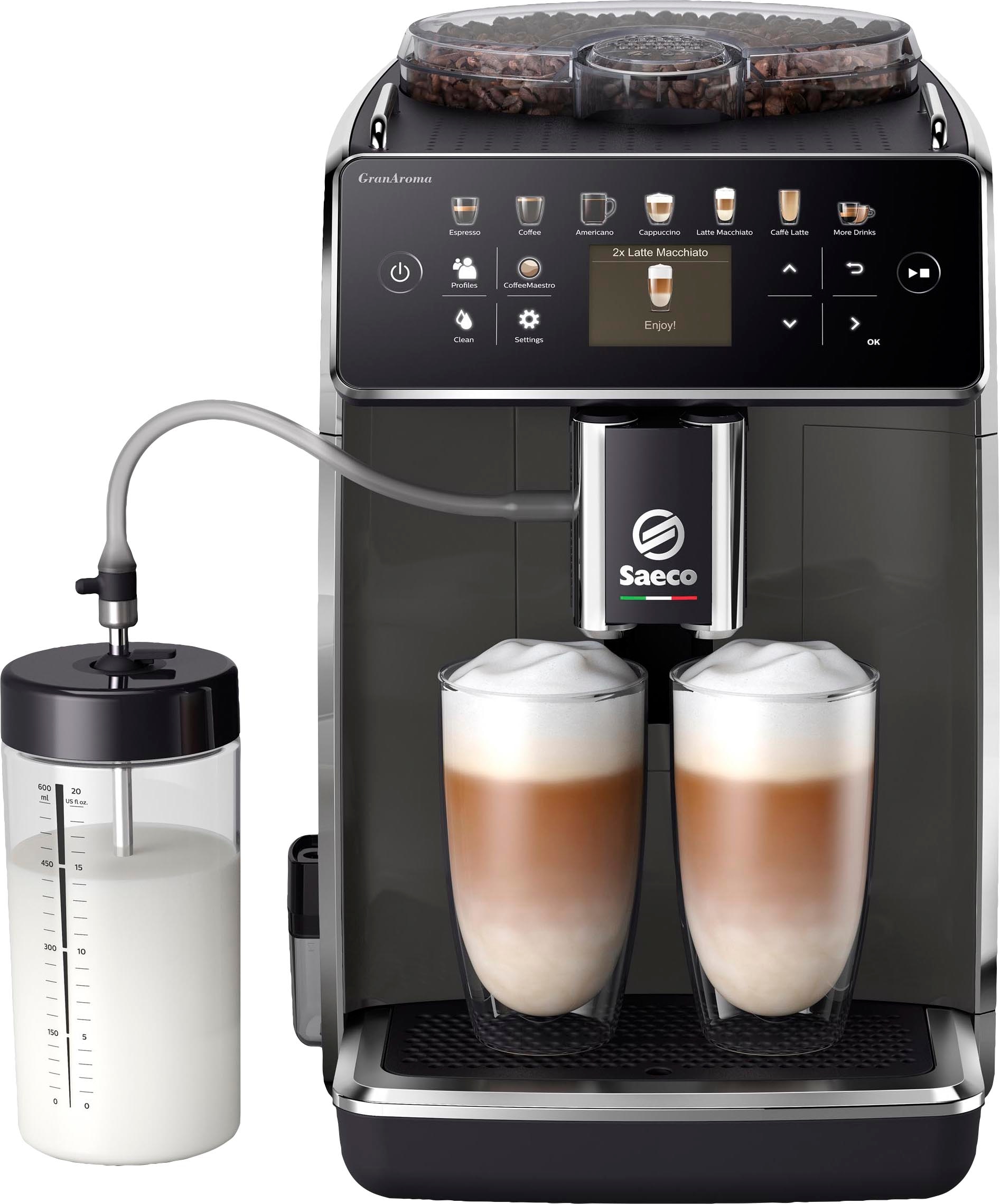 Saeco Kaffeevollautomat »SM6580/50 GranAroma ,  14 Kaffeespezialitäten« 4 Benutzerprofilen und TFT Display