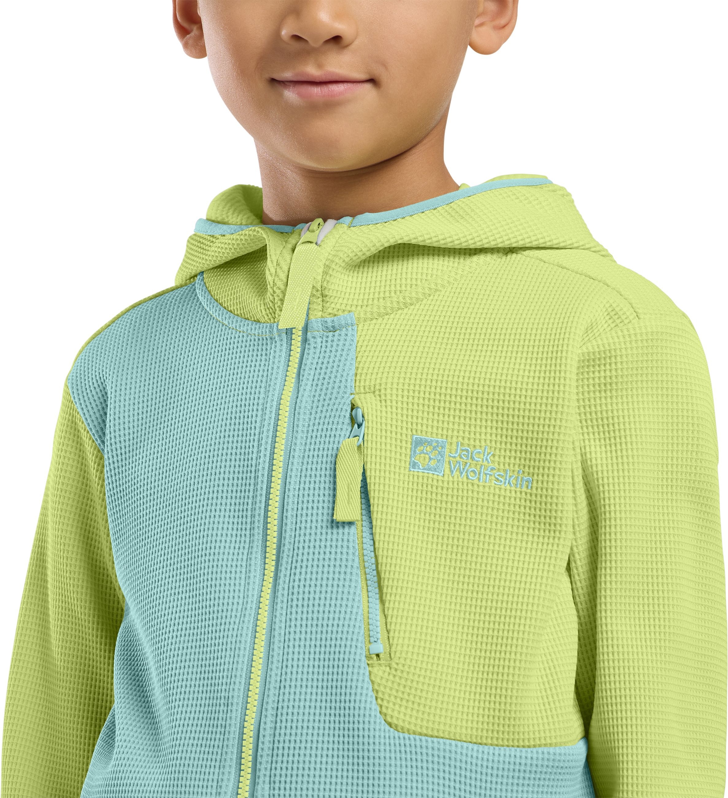 Jack Wolfskin Softshelljacke »ACTAMIC GRID MIDLAYER K«, mit Kapuze