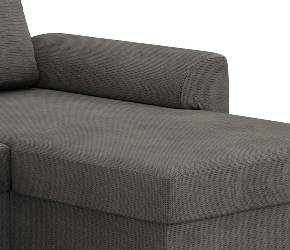 COTTA Wohnlandschaft »Drift U-Form Recamiere, Breite 327 cm« optional auch mit Schlaffunktion, Wellenunterfederung