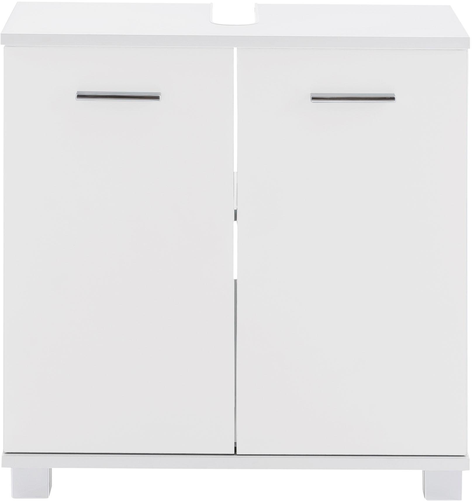 Schildmeyer Waschbeckenunterschrank »Lumo«, Breite 60 cm, mit 2 Türen & Metallgriffen