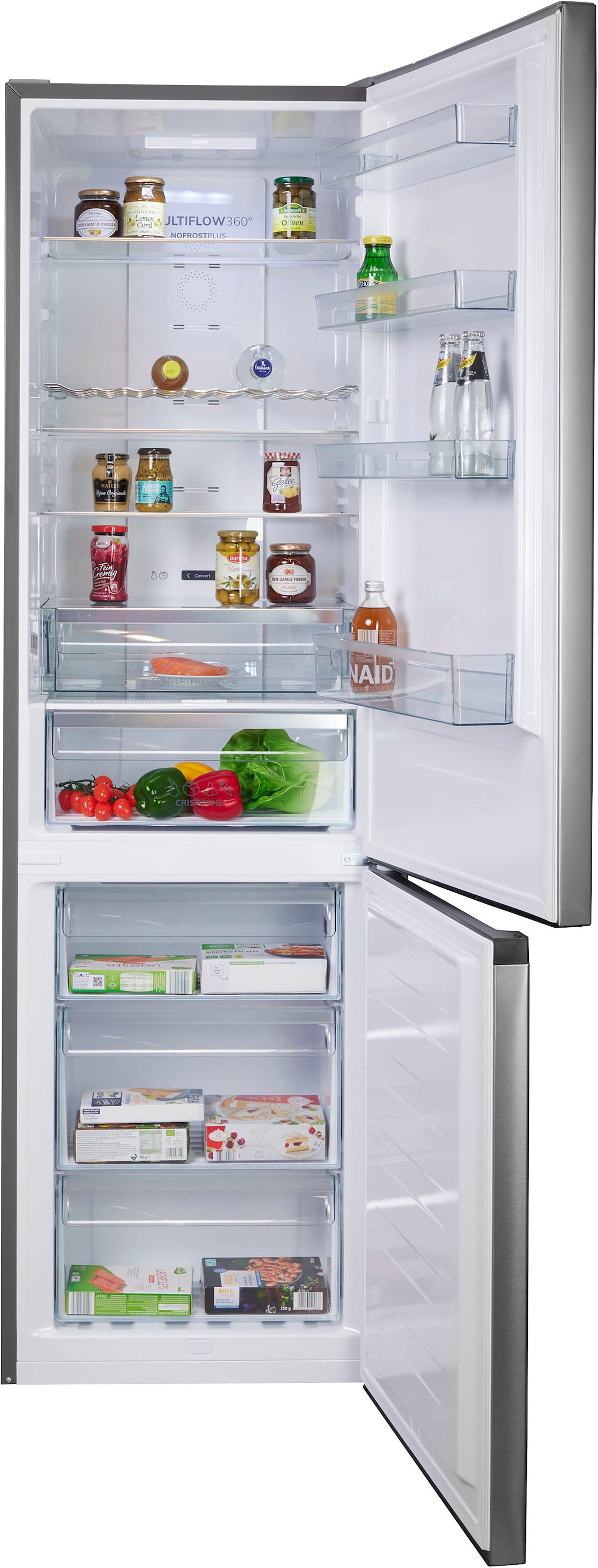 GORENJE Kühl-/Gefrierkombination »NRK620B61X4OT«, kein Abtauen Dank NoFrostPlus, CrispZone mit Feuchteregulierung