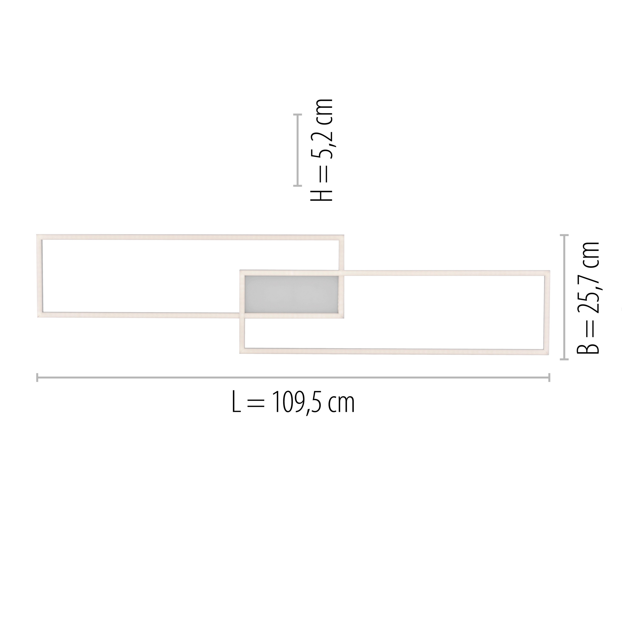 JUST LIGHT Deckenleuchte »ASMIN«, 3 flammig, Leuchtmittel LED-Board-LED-Board | LED fest integriert, CCT - über Fernbedienung, dimmbar, Serienschalter, Memory