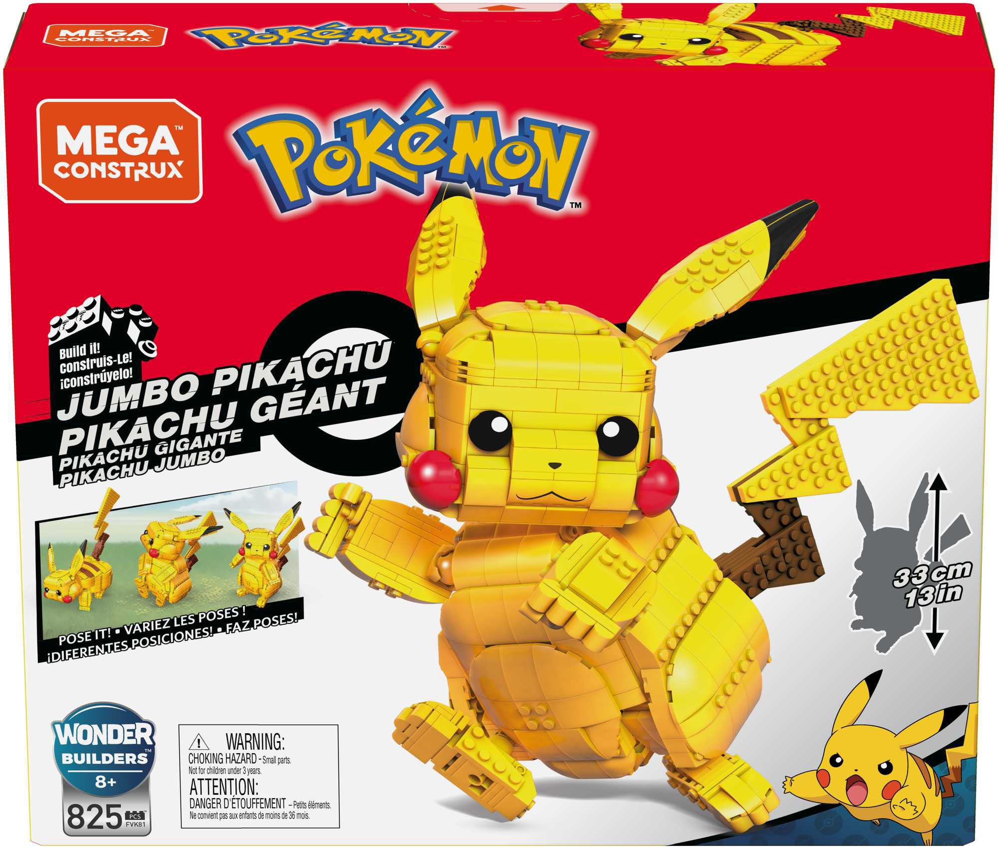 MEGA Spielfigur »Pokémon Jumbo Pikachu«, zum Zusammenbauen
