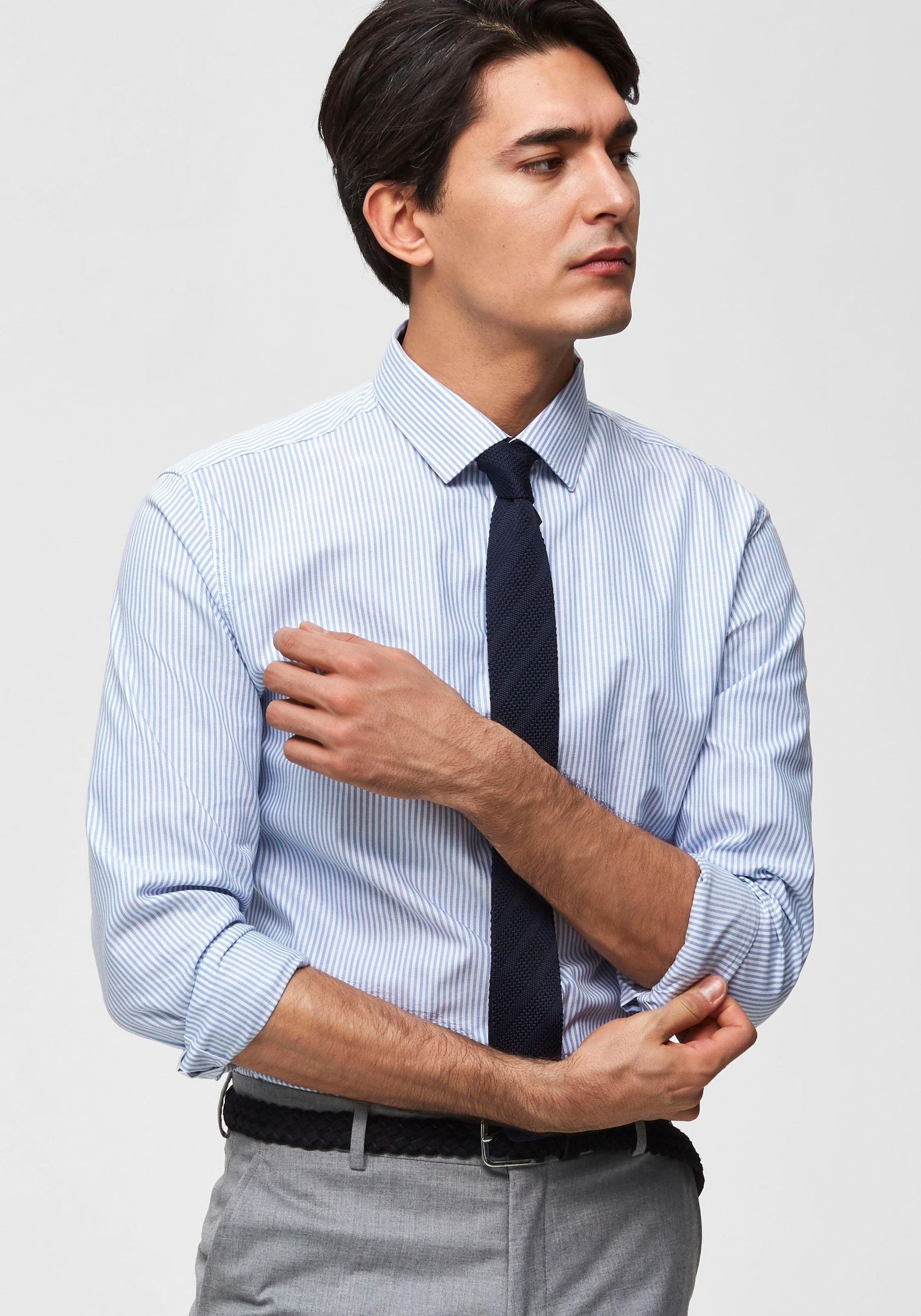 SELECTED HOMME Langarmhemd »SLHSLIMNEW-MARK SHIRT LS NOOS«