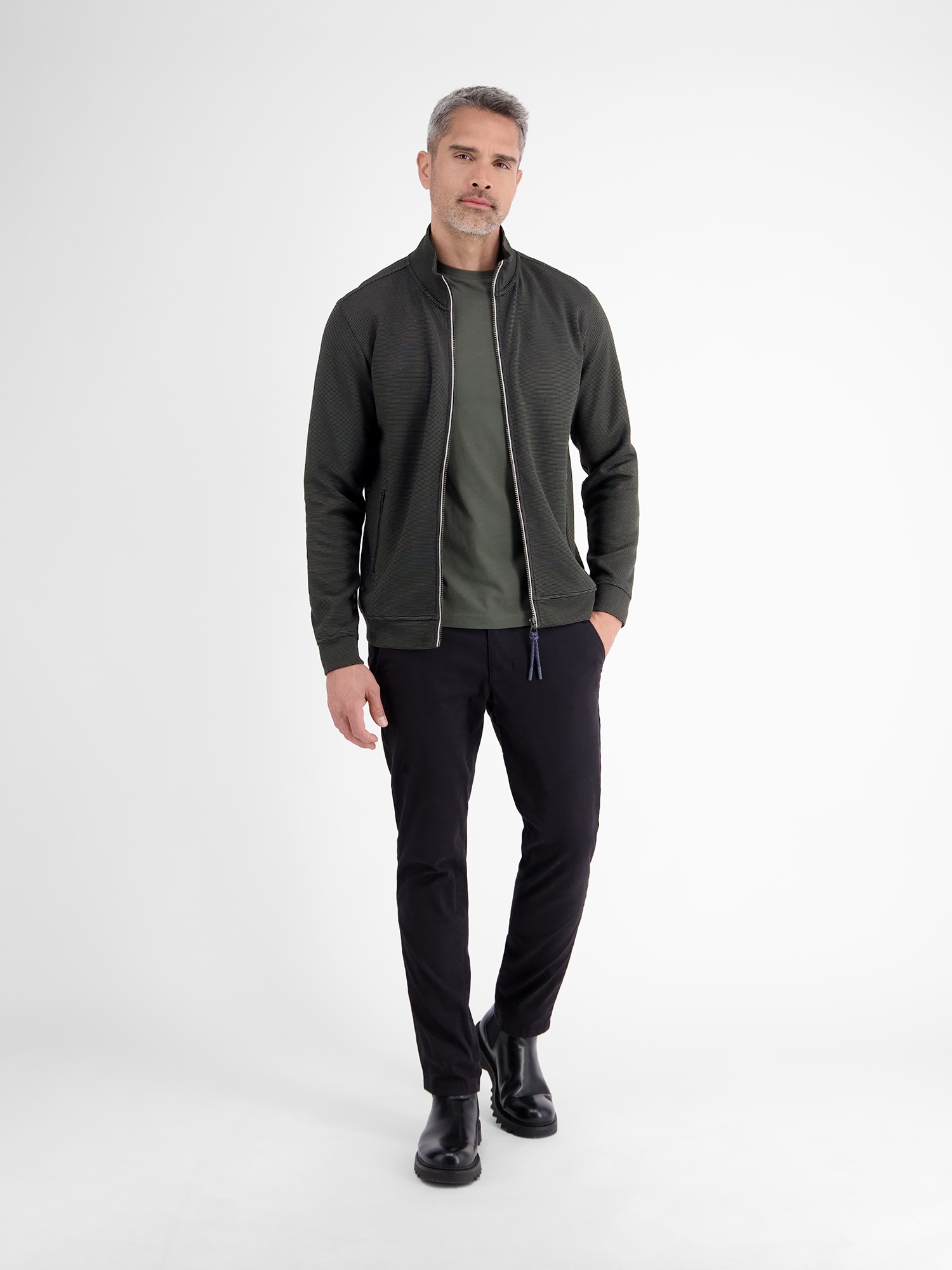 LERROS Sweatjacke »LERROS Sweatjacke in weicher Strukturqualität«