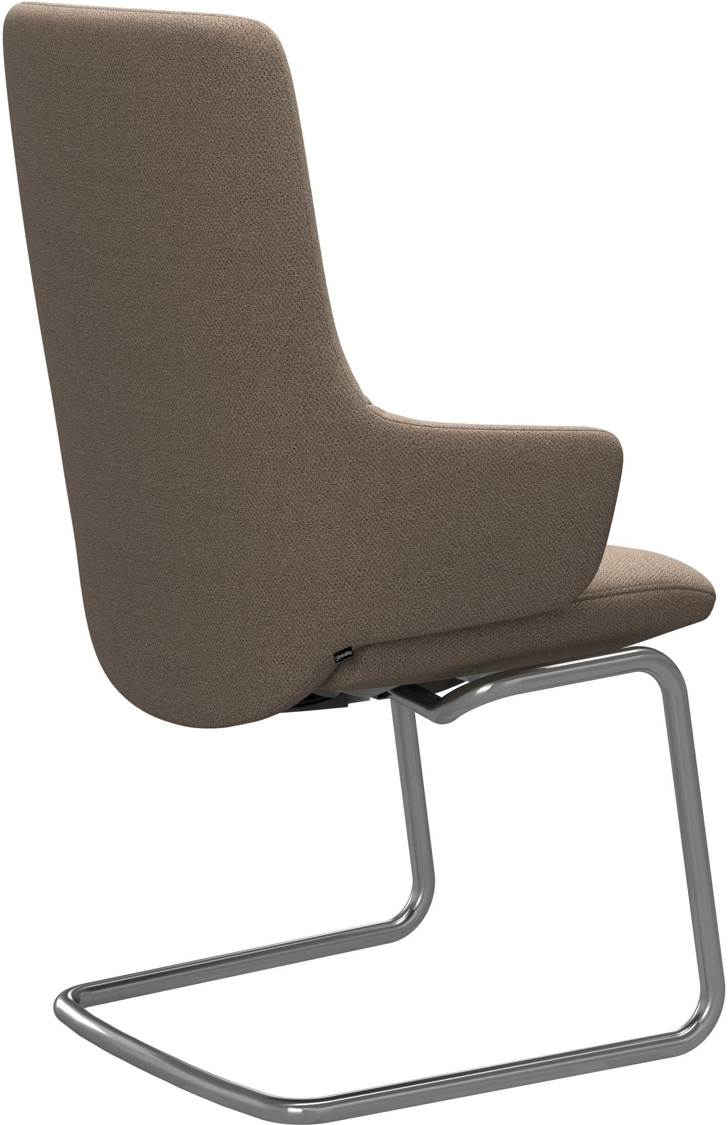 Stressless® Polsterstuhl »Laurel«, ROHLEDER Stoff Q2 FARON, High Back mit Armlehne, Größe L, mit Beinen aus Stahl in Chrom