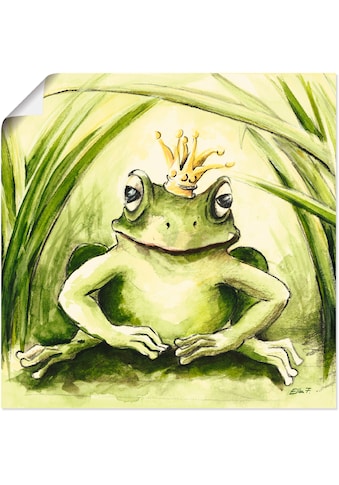 Wandbild »Kleiner Frosch«, Geschichten & Märchen, (1 St.)