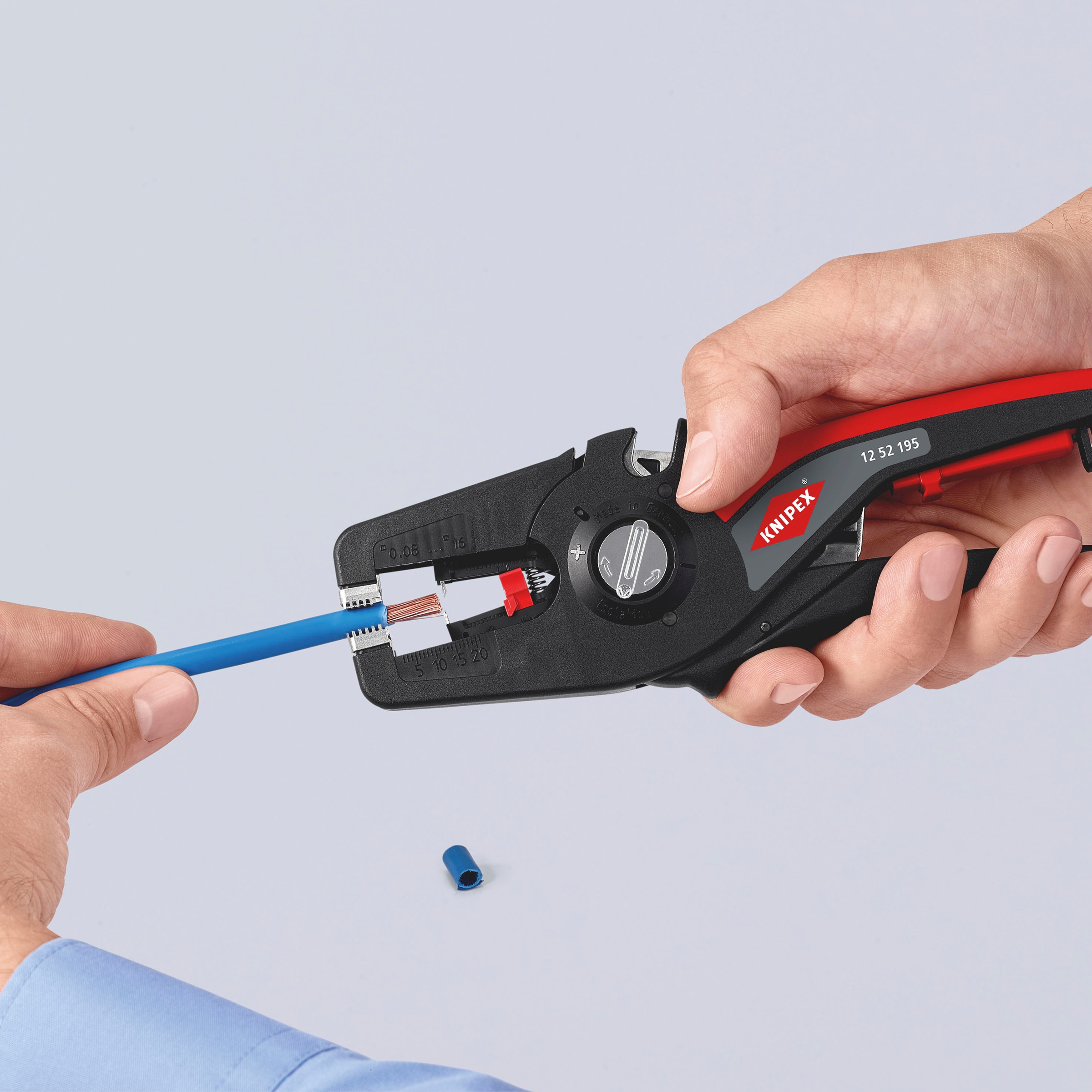 Knipex Abisolierzange »12 52 195 PreciStrip16«, (1 tlg.), automatisch, 190 mm