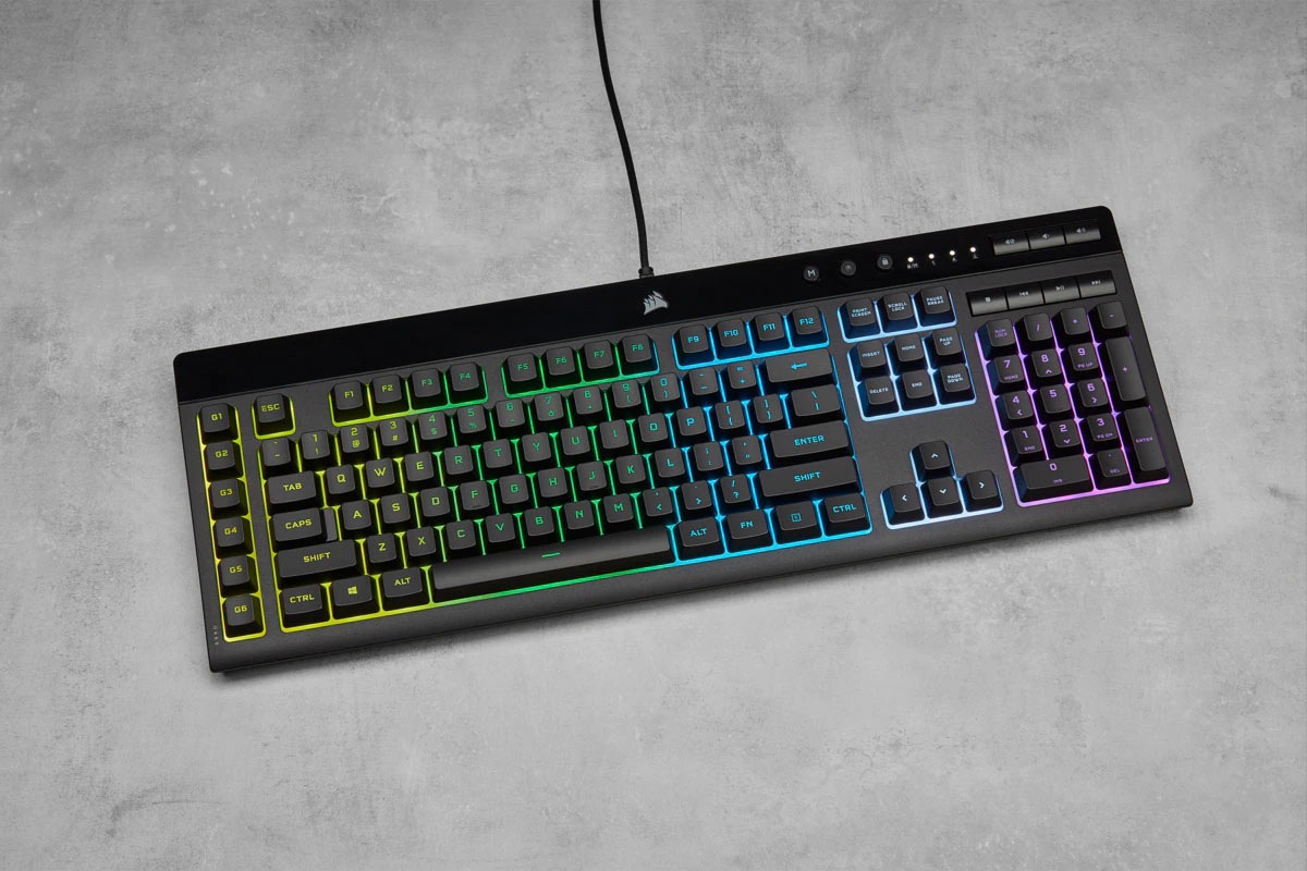 Corsair Gaming-Tastatur »K55 RGB PRO«, (Ziffernblock-USB-Anschluss-Fn-Tasten)