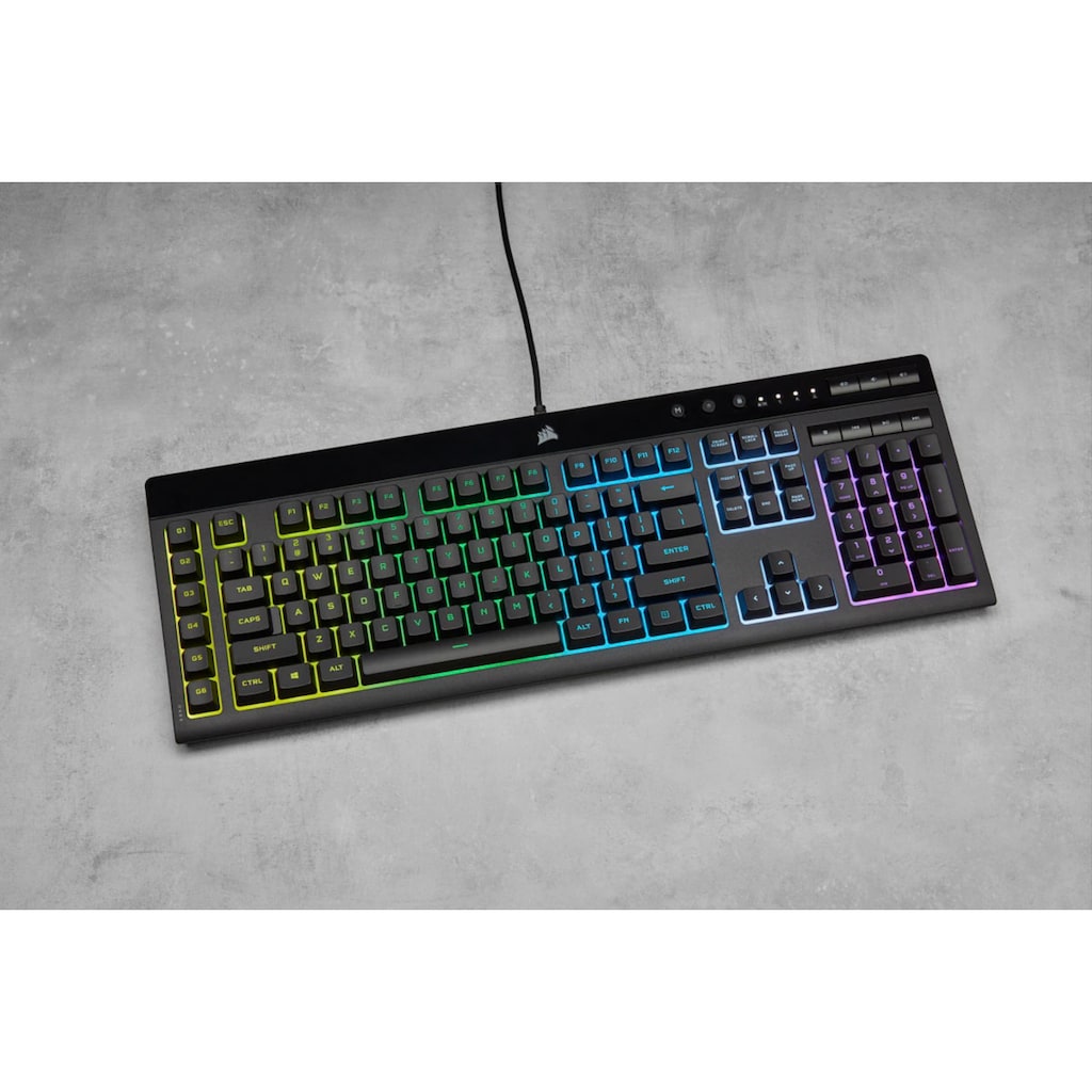 Corsair Gaming-Tastatur »K55 RGB PRO«, (Ziffernblock-USB-Anschluss-Fn-Tasten)