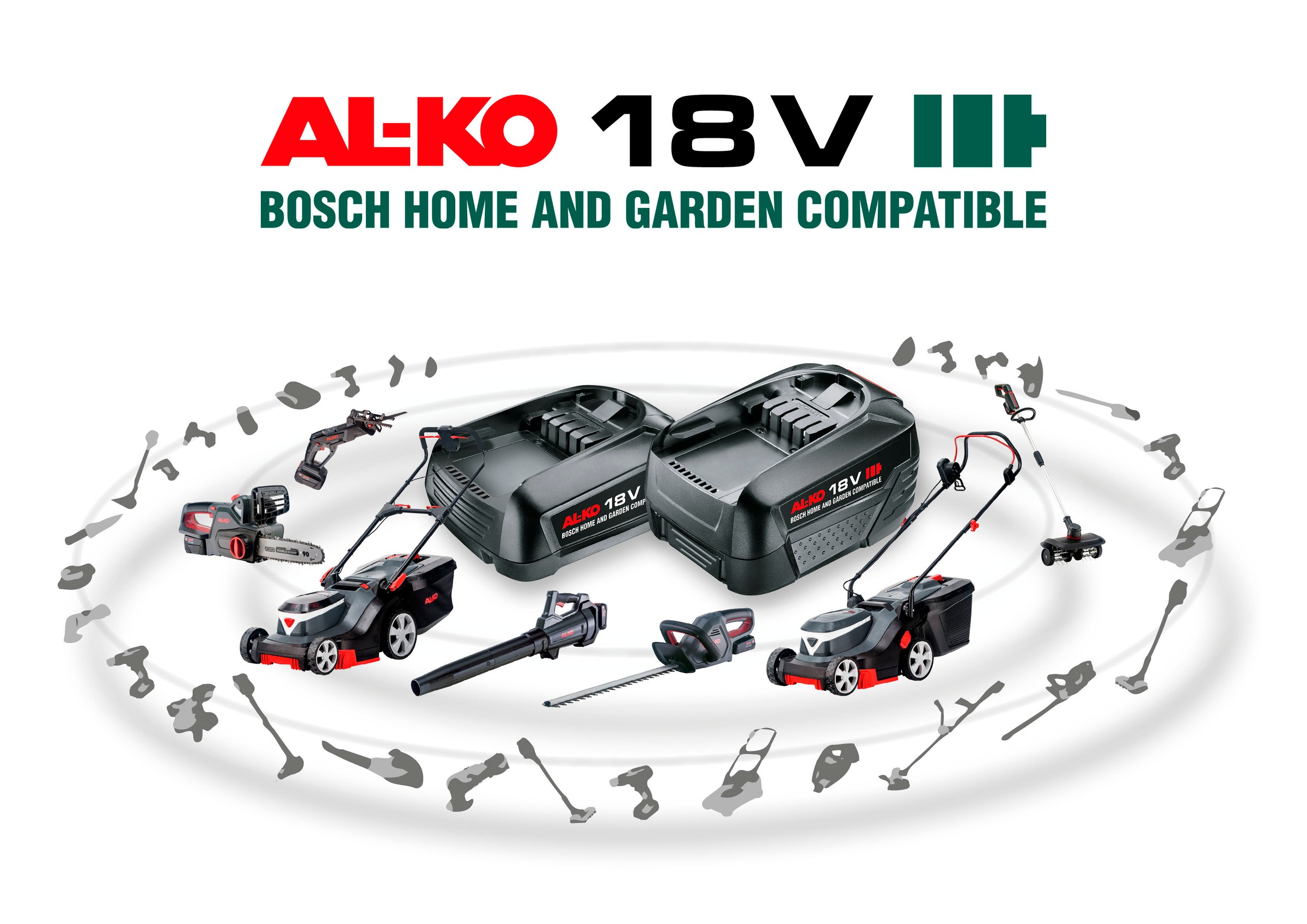 AL-KO Akku-Heckenschere »18 V BOSCH HOME AND GARDEN COMPATIBLE HT 1845«