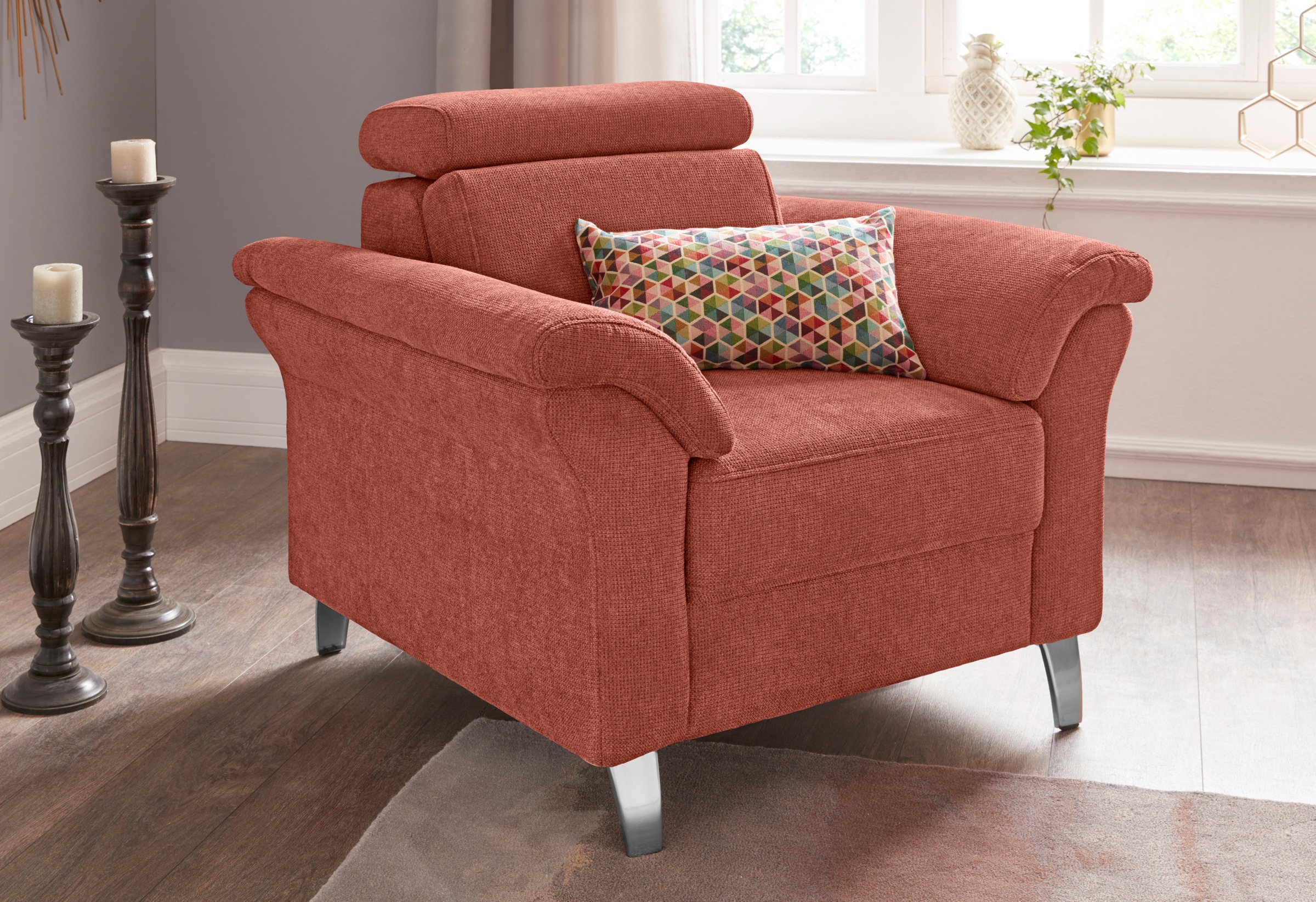 sit&more Sessel »Arngast«, inklusive Federkern und Kopfteilverstellung günstig online kaufen