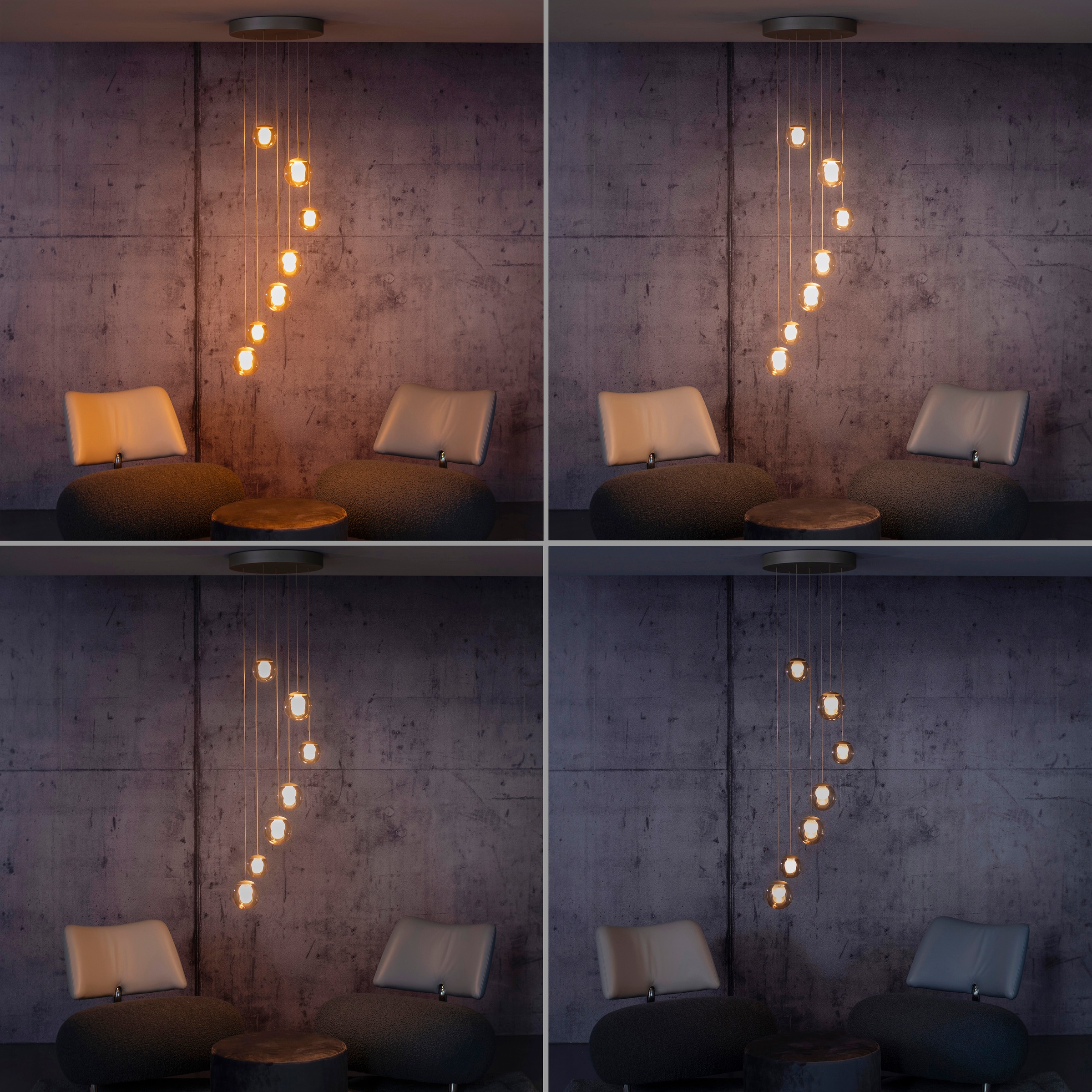 Neuhaus PURE LED Pendelleuchte »PURE Popup« LED-Board 1 Stk. warmweiß - kaltweiß Comfort Lift, CCT, dimmbar über Fernbedienung