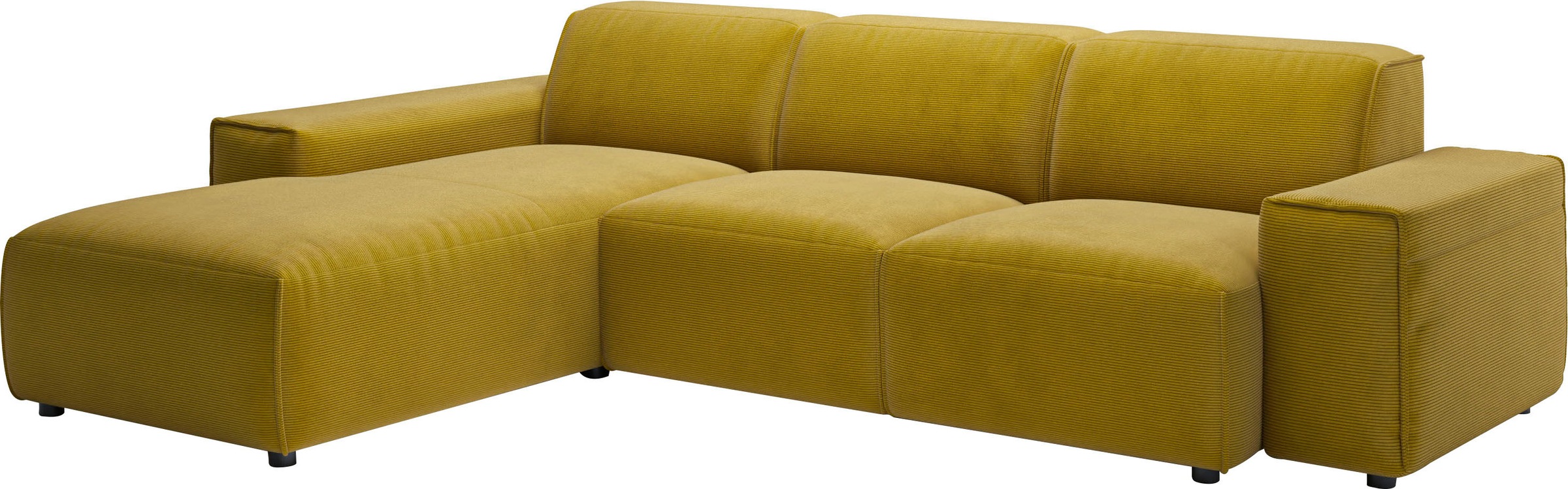 andas Ecksofa »Glimminge L-Form auch in Breitcord, Feincord + Easy care-Bezug,«, Breite 264, Zierkissen