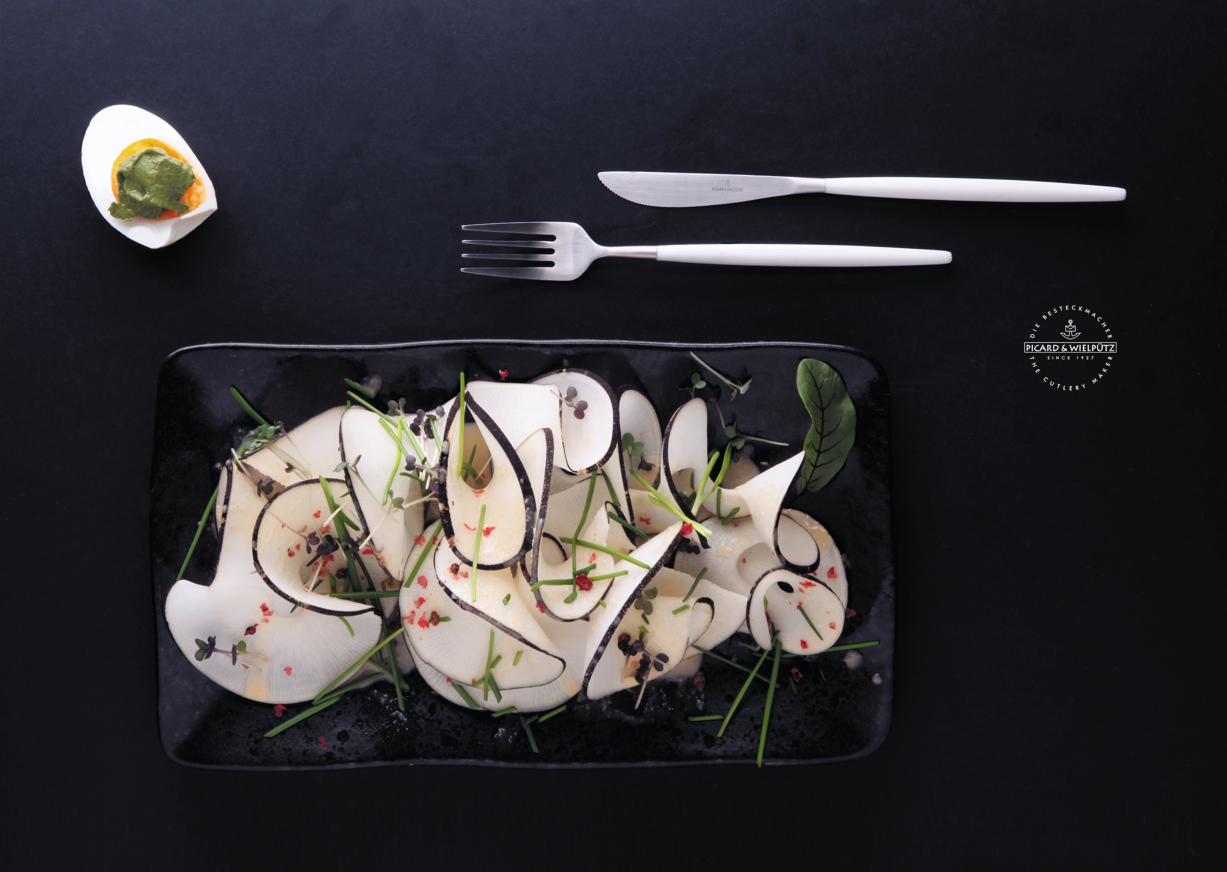 Picard & Wielpütz Solingen Besteck-Set »Franzi, wahlweise als 24-, 30- oder 60-teiliges Set erhältlich« modernes und außergewöhnliches Design