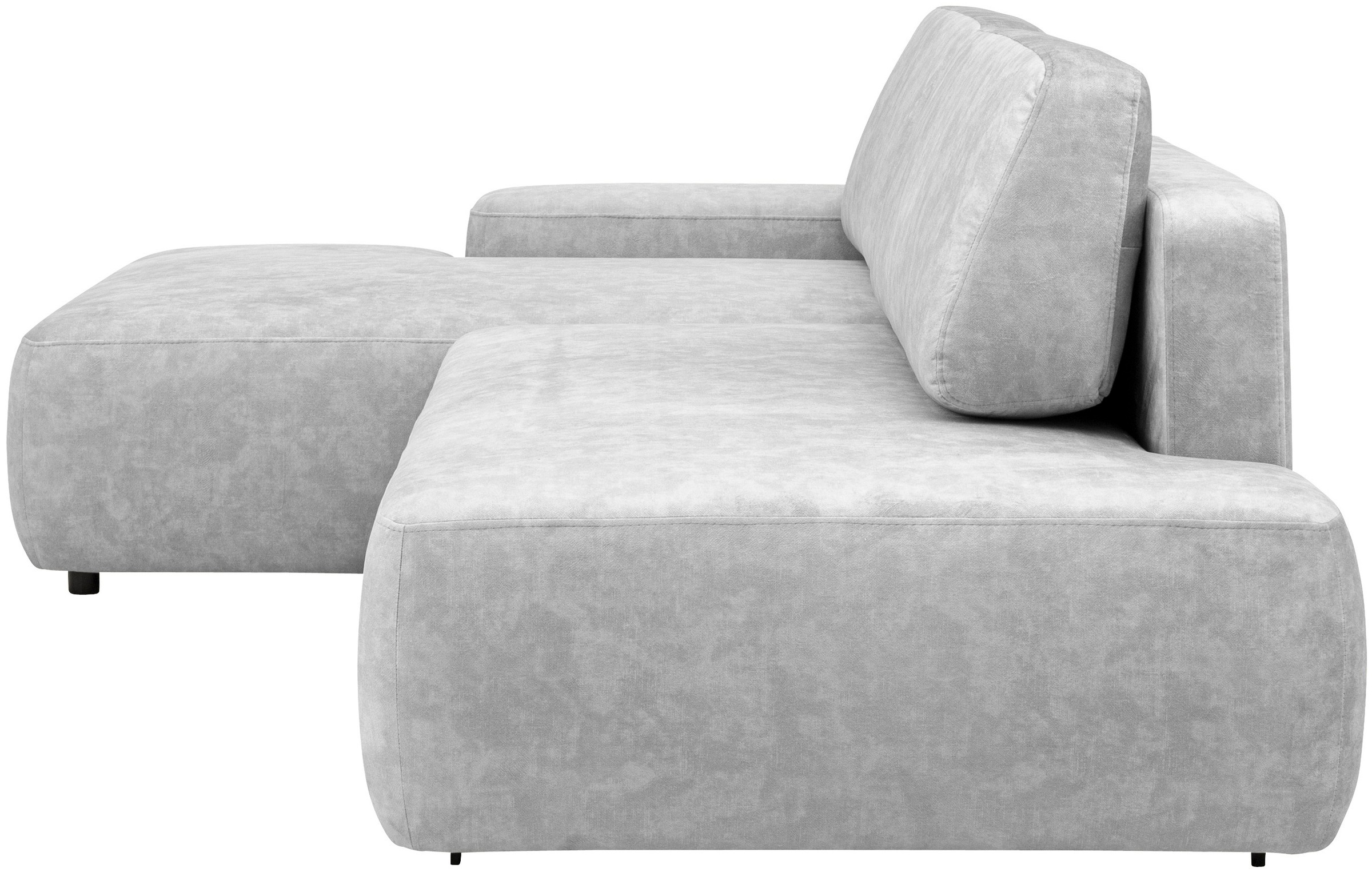 INOSIGN Ecksofa »TORGE, Schlafsofa Cord, Samtvelours u. Strukur fein, Couch in L-Form«, Schlaffunktion und Bettkasten, Liegefläche: 210x125 cm, neues Design