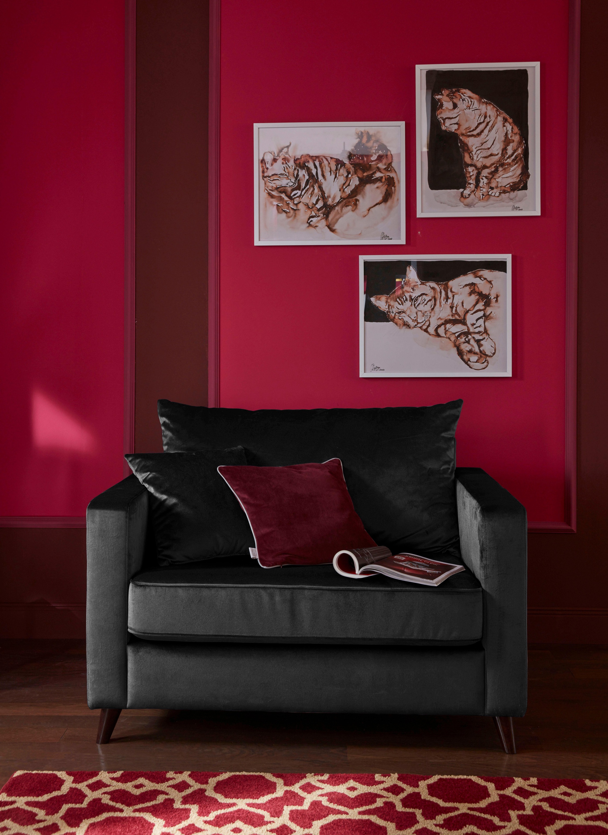 Home affaire Loveseat "Renesse", lose Kissen, Keder an Sitzkissen günstig online kaufen